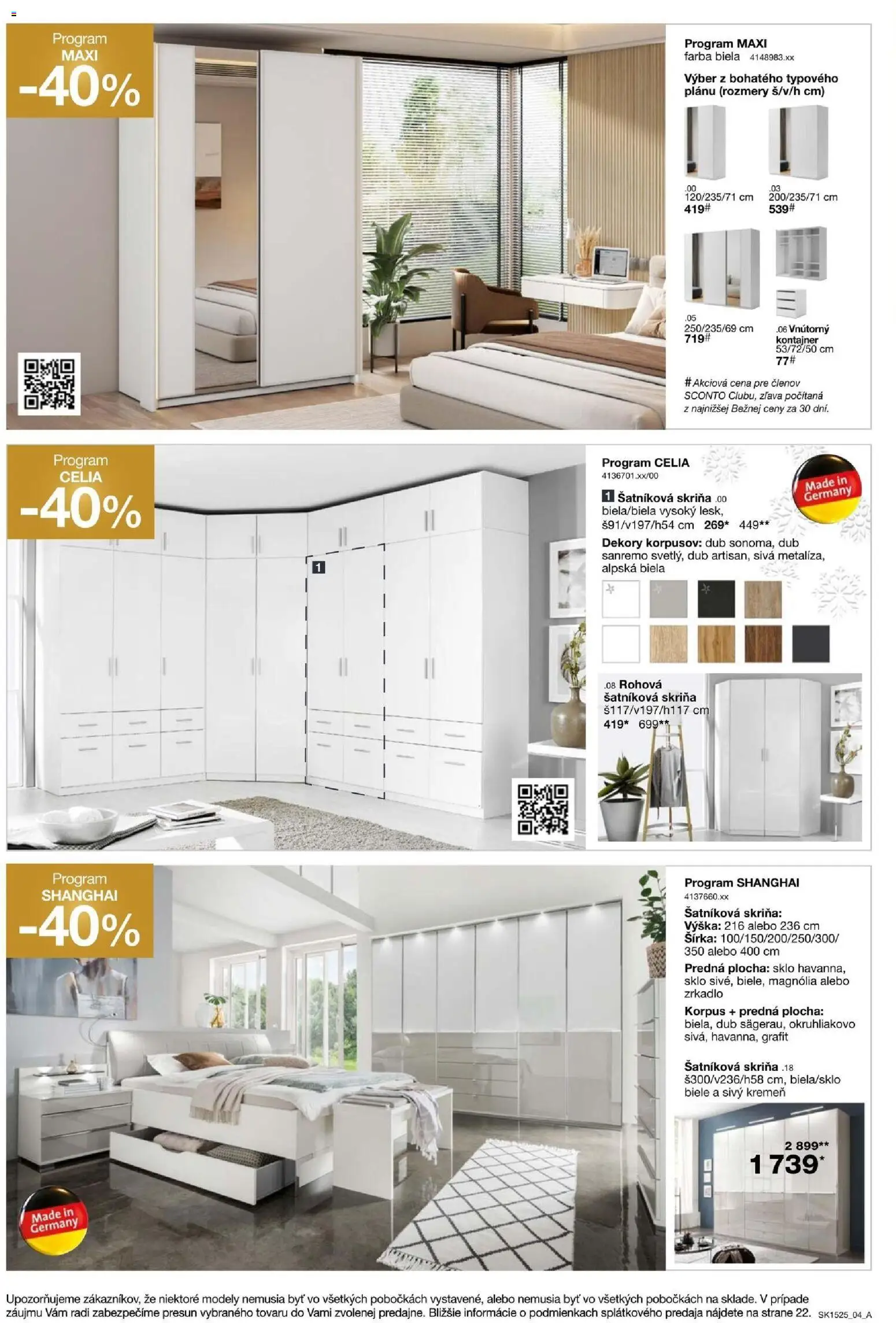 Nové Sconto nábytok akcie – leták je platný od 26.11.2025 | Strana: 4 | Produkty: Šatníková skriňa, Skriňa, Zrkadlo
