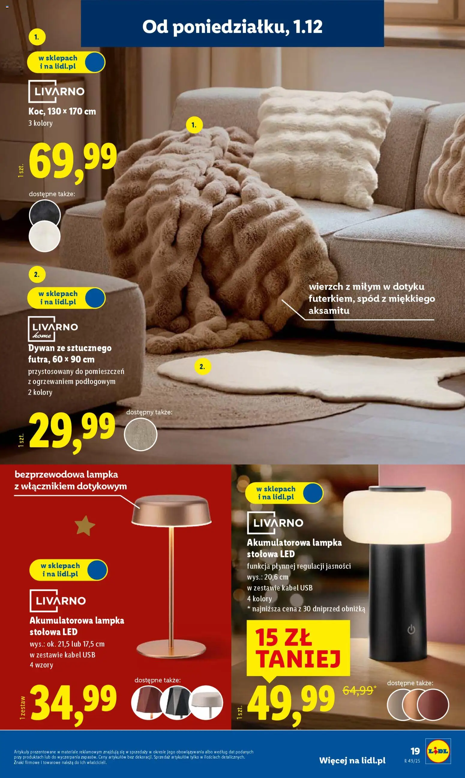 Lidl Gazetka - Cyber Monday od 01.12.2025 | Strona: 25 | Produkty: Kabel, USB, Dywan