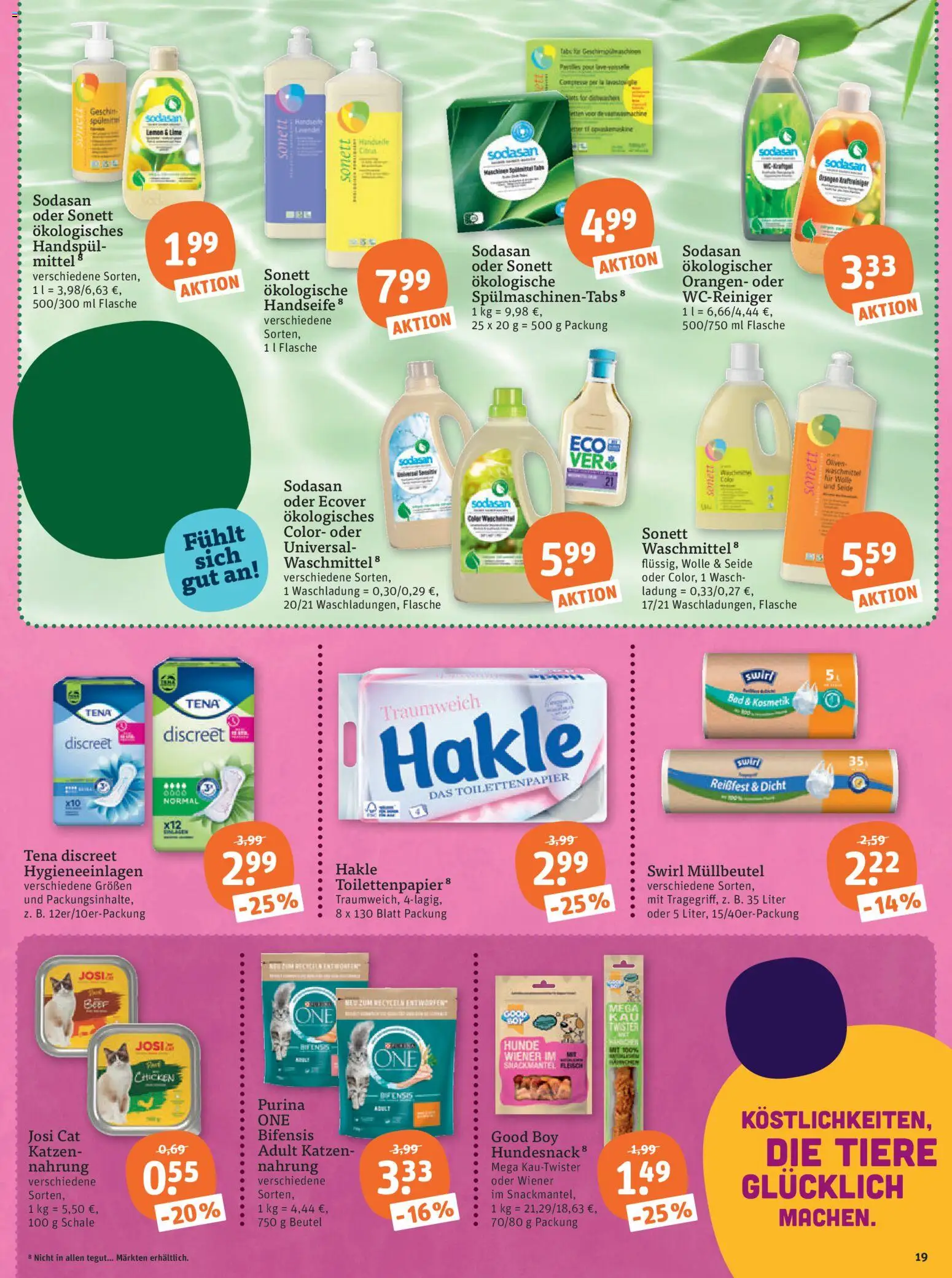 Tegut Prospekt – gültig ab 16.01.2026 | Seite: 21 | Produkte: Bad, Waschmittel, Spülmaschinentabs, Toilettenpapier