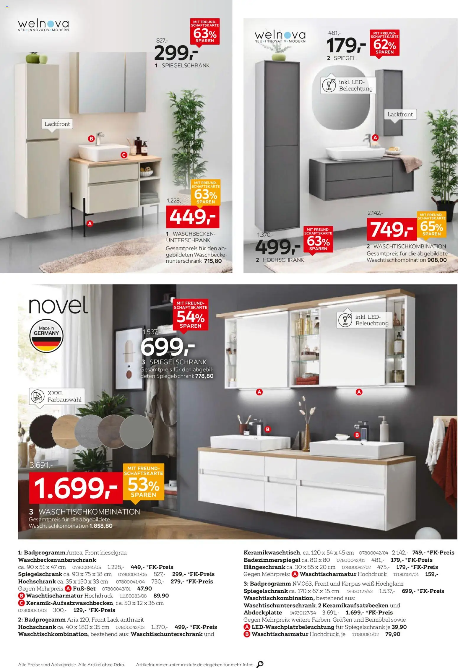 XXXL Lutz Badezimmer-Testerinnen und -Tester gesucht! – gültig ab 26.10.2025 | Seite: 8 | Produkte: Waschbecken, Spiegel, Spiegelschrank, Unterschrank