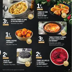 E.Leclerc - Prévisualisation de TIMBALE D'ÉCRASÉ DE POMMES DE TERRE ET PATATE DOUCE AUX MARRONS (2), 120 g environ. Également disponible au même prix: Timbale d'écrasé de pommes de terre à la tartufata. valide à partir de 18.11.2025 | Page: 27 | Produits: Patate douce, Riz blanc, Riz, Pommes de terre
