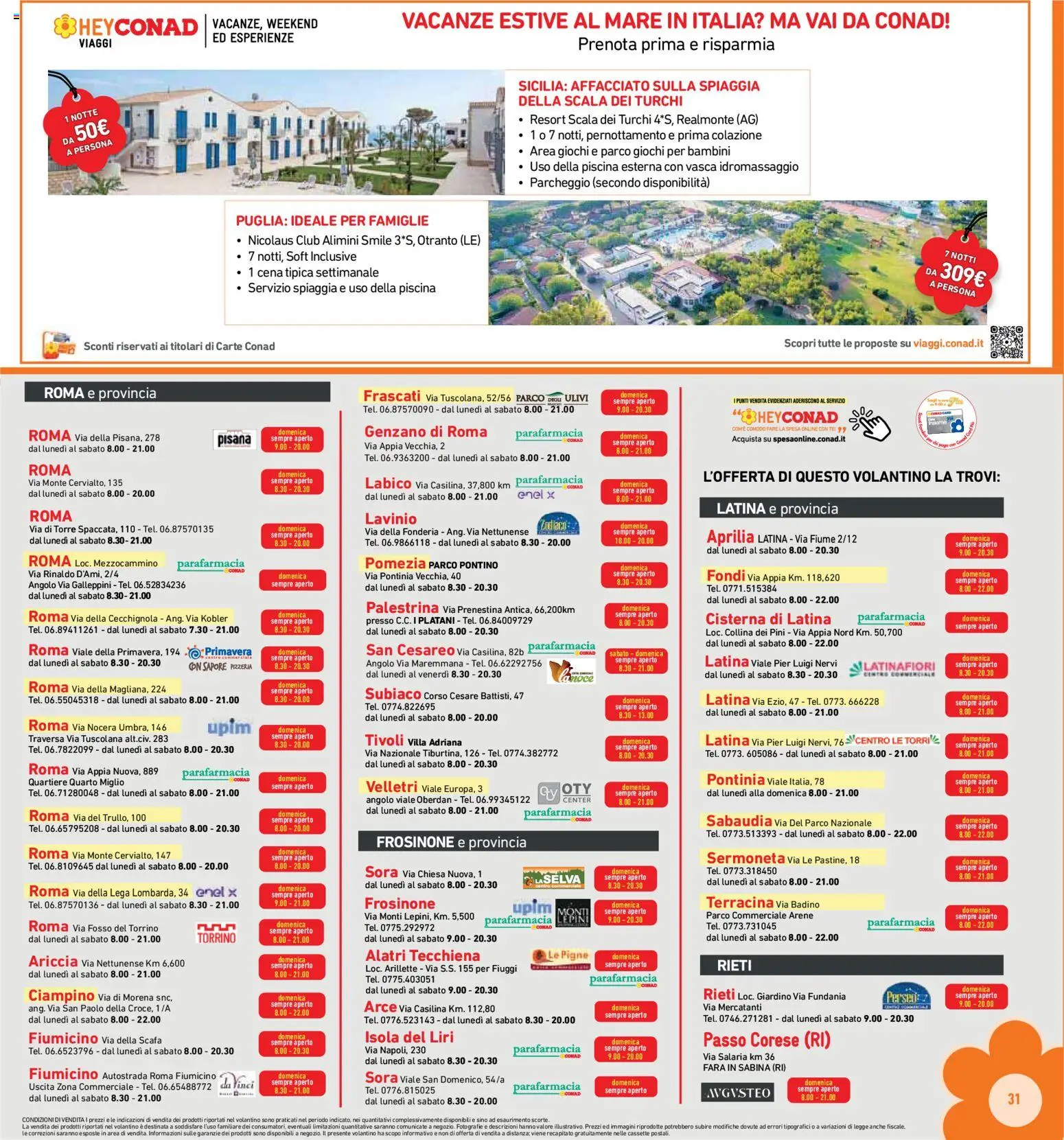 Volantino Conad del 14.01.2026 | Pagina: 31 | Prodotti: Piscina, Scala