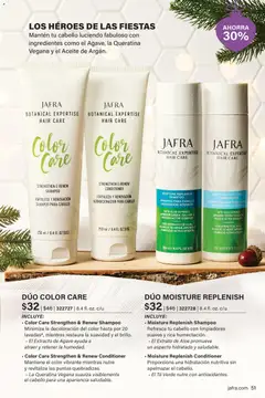 Vista previa JAFRA folleto válido desde el 01.11.2025 | Página: 51 | Productos: Acondicionador, Κρεμάστρα, Aceite, Té