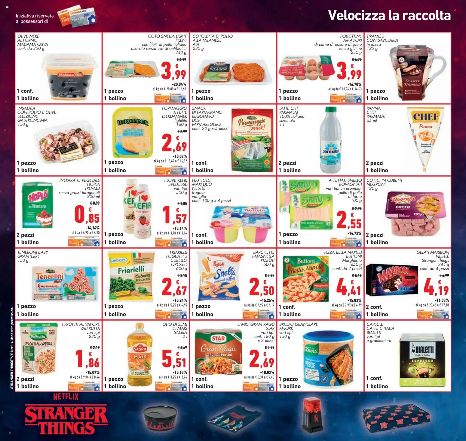 Volantino Conad del 04.12.2025 | Pagina: 26 | Prodotti: Pollo, Ragú, Savoiardi, Parmigiano