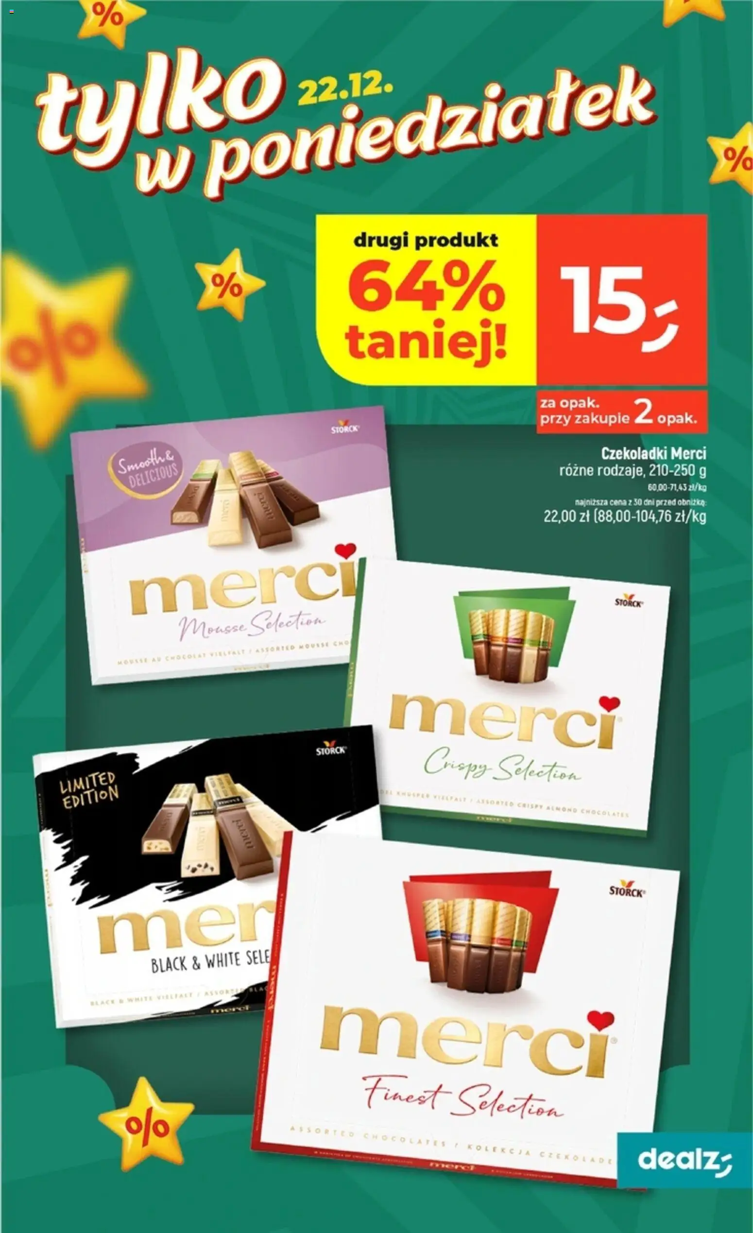 Dealz Gazetka od 18.12.2025 | Strona: 9 | Produkty: Czekoladki, Merci