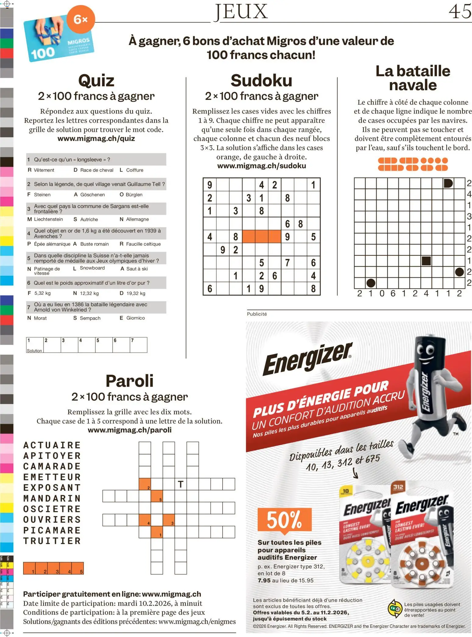 Migros Magazin FR – gültig ab 04.02.2026 | Seite: 45