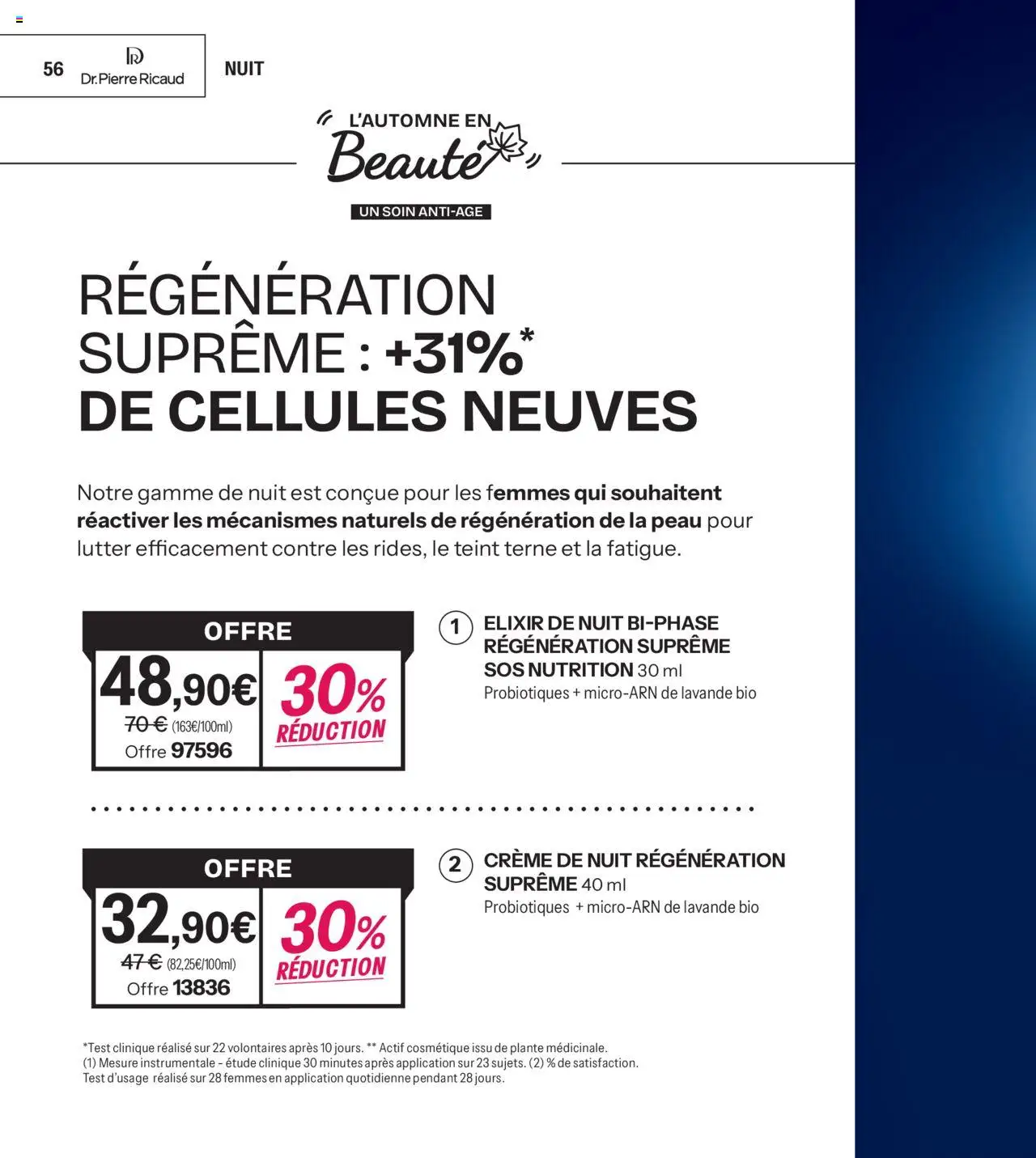 {H1} | Page: 56 | Produits: Lavande, Crème de nuit, Crème