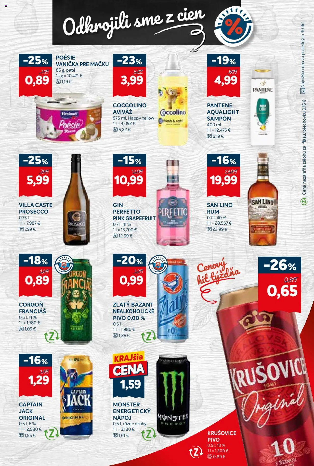 Kraj leták │ platný od 14.08.2025 | Strana: 13 | Produkty: Pivo, Krušovice, Grapefruit, Coccolino