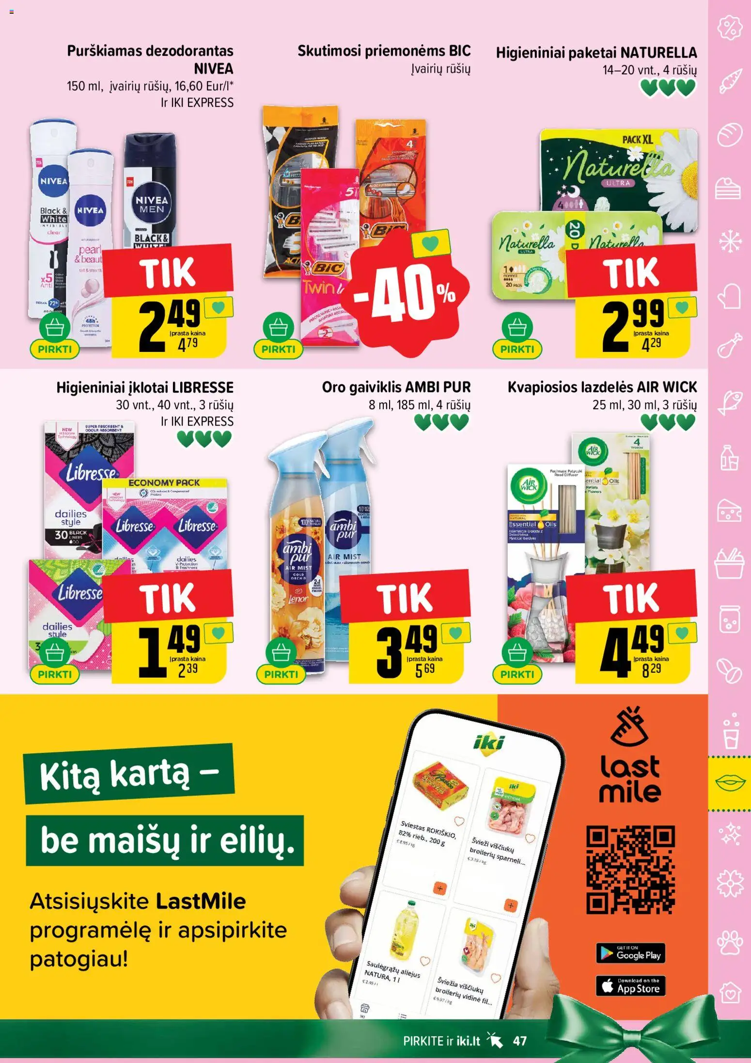 IKI akcijos nuo 10.11.2025 | Puslapis: 47 | Prekių: Sviestas, Dezodorantas