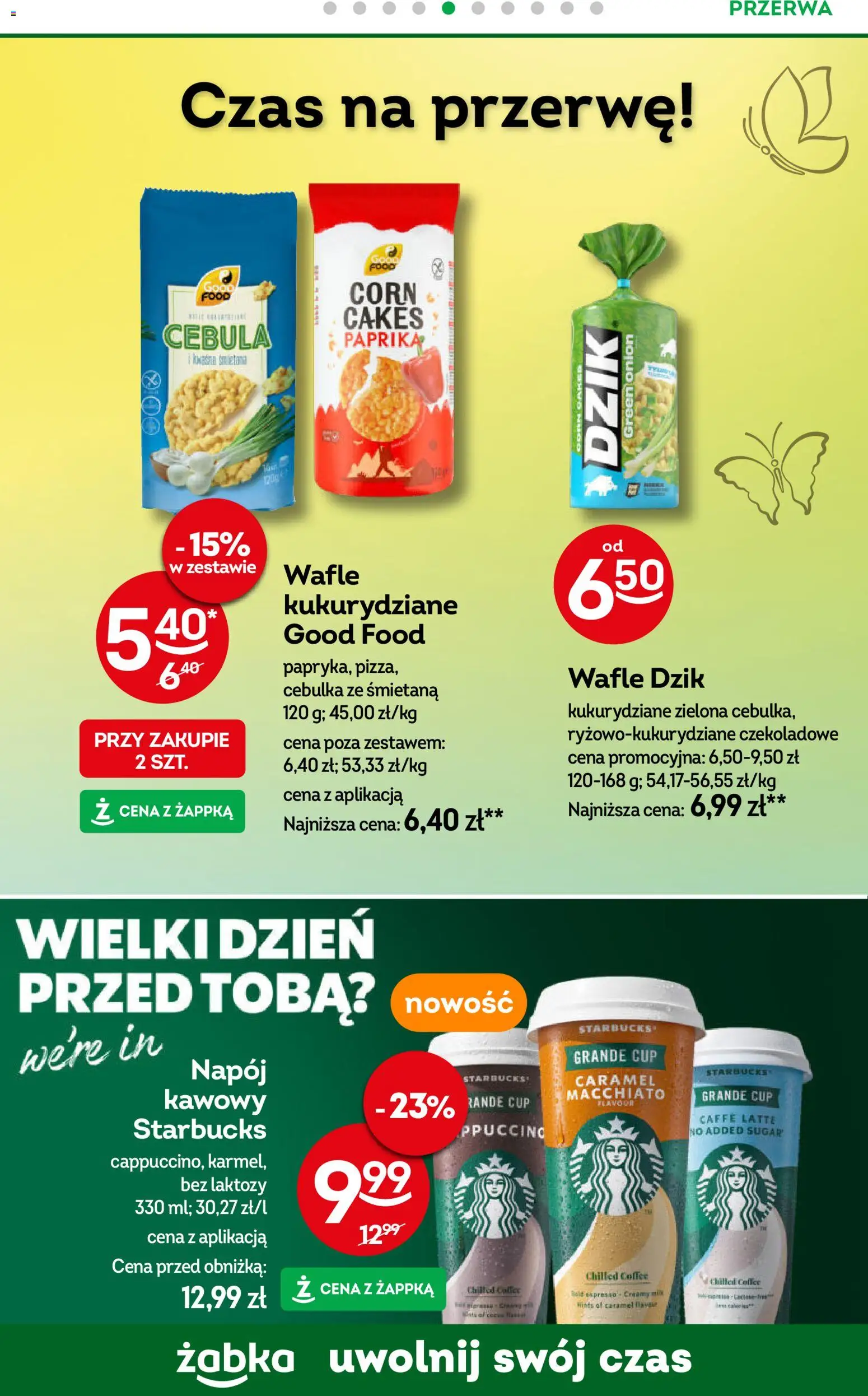 Żabka gazetka od 22.04.2026 | Strona: 76 | Produkty: Bez laktozy, Wafle, Śmietana