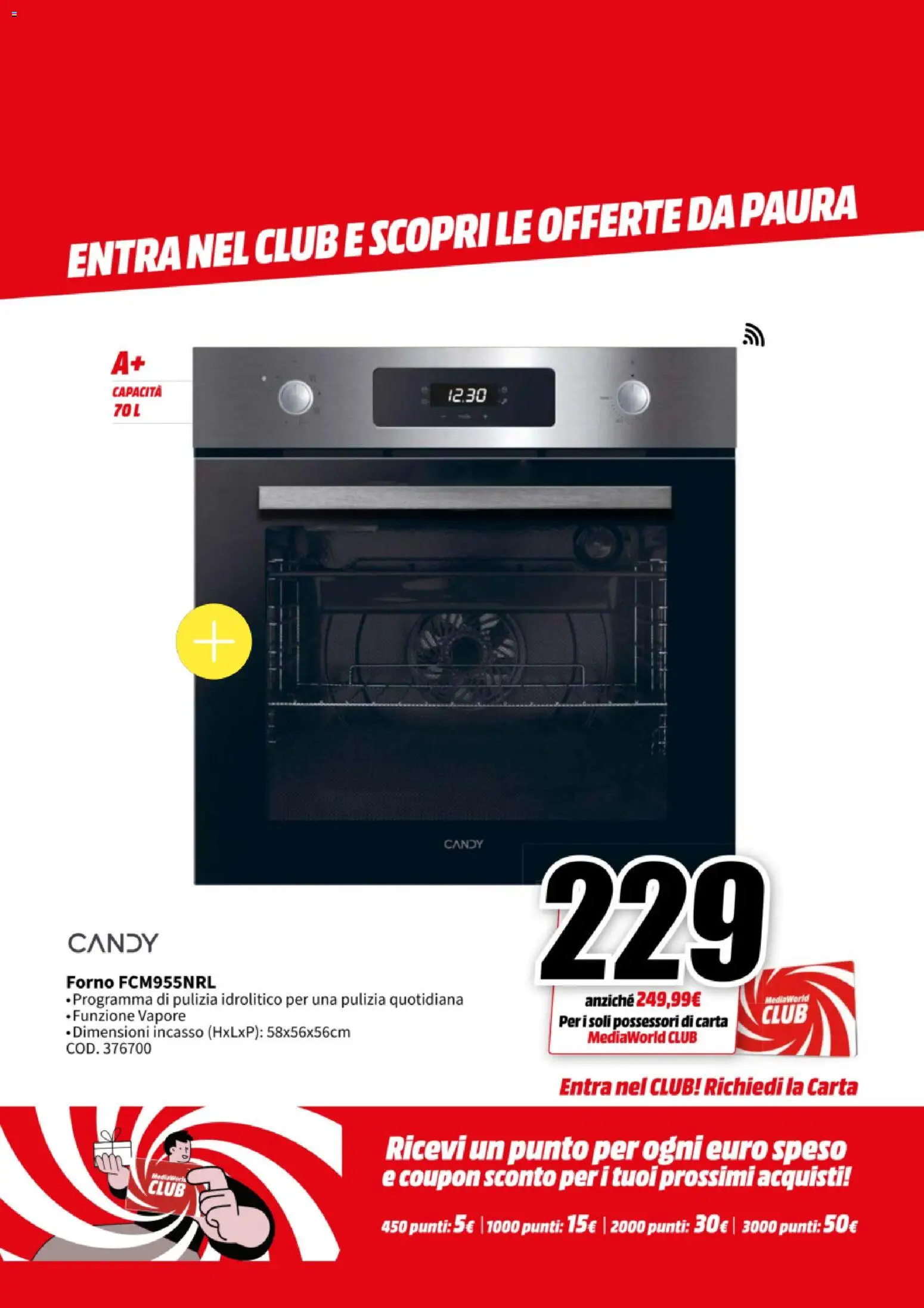 Volantino Media World del 27.10.2025 | Pagina: 54 | Prodotti: Forno
