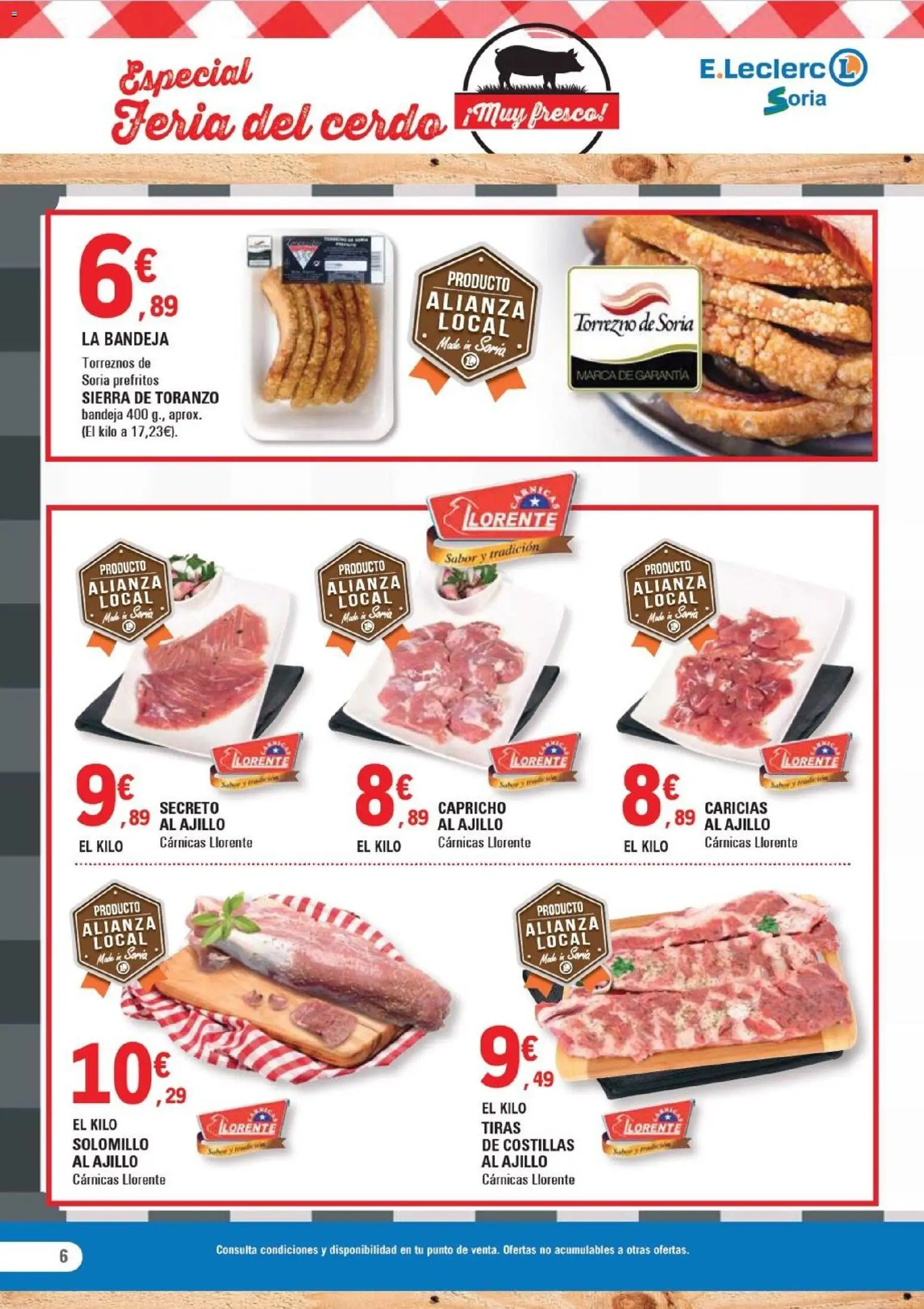 E.Leclerc folleto │ válido desde el 12.11.2025 | Página: 6 | Productos: Cerdo, Bandeja