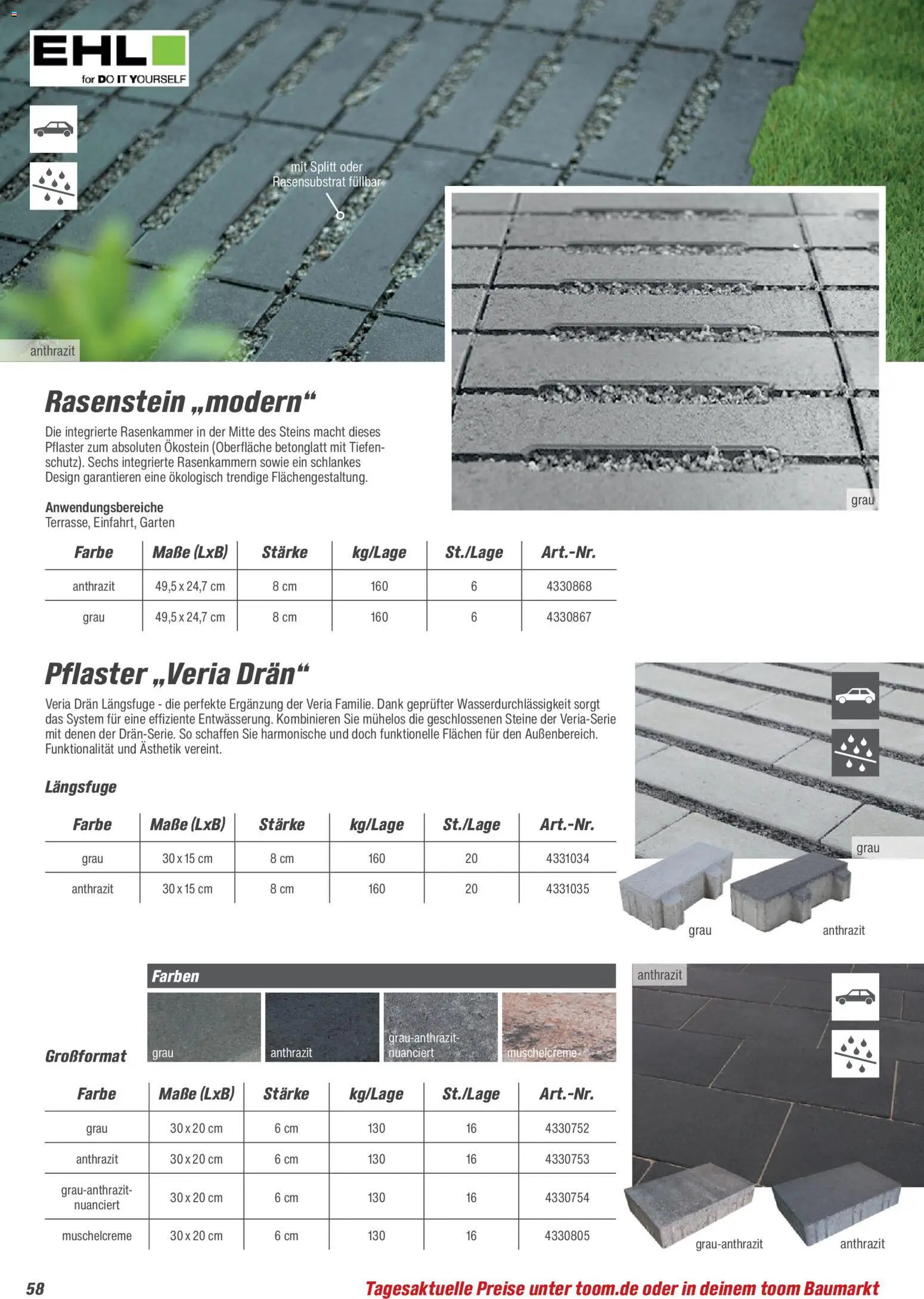 Toom Baumarkt Gartenbaustoffe 2026 – gültig ab 20.02.2026 | Seite: 58