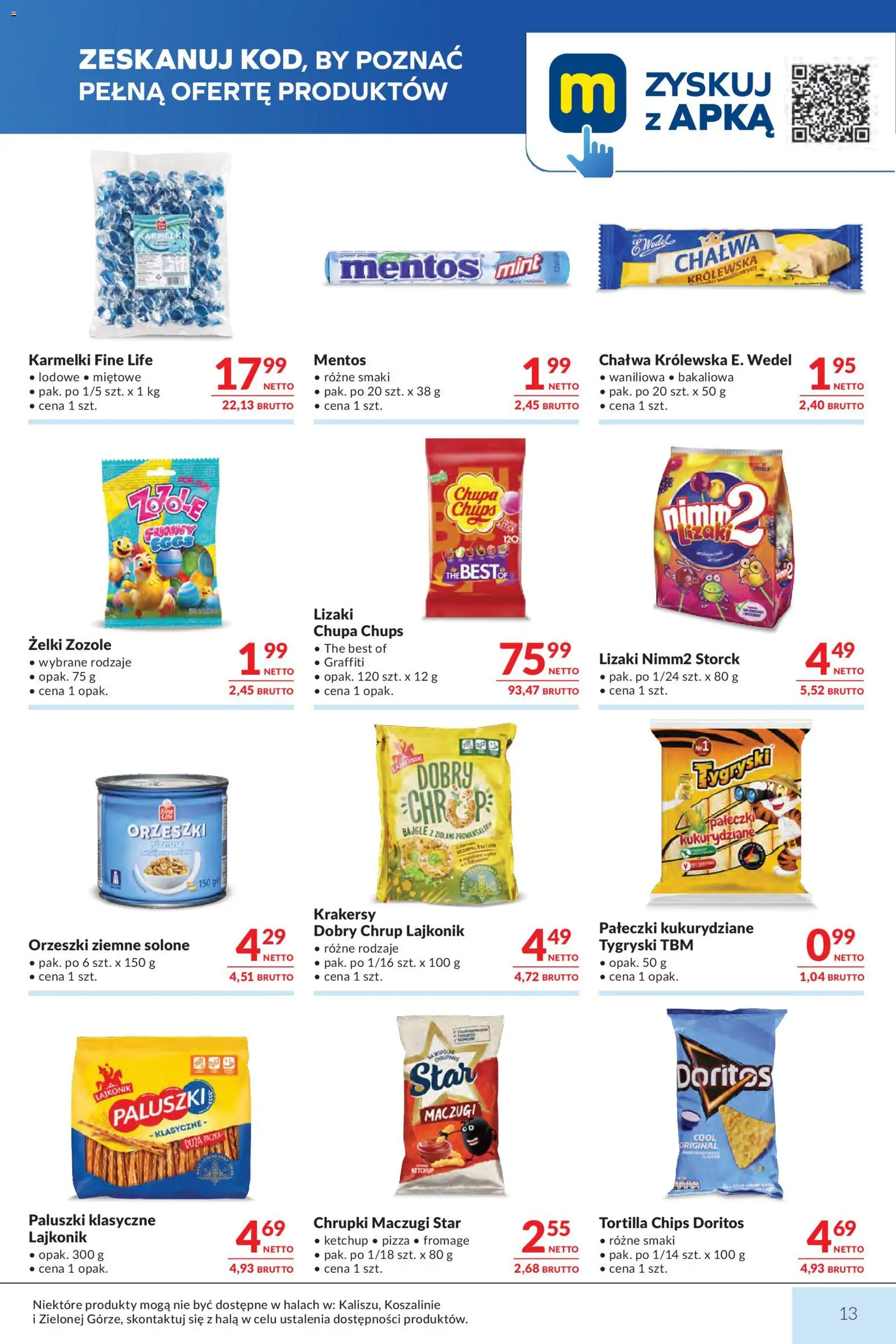 Makro Gazetka od 03.03.2026 | Strona: 13 | Produkty: Paluszki, Krakersy, Orzeszki ziemne, Żelki