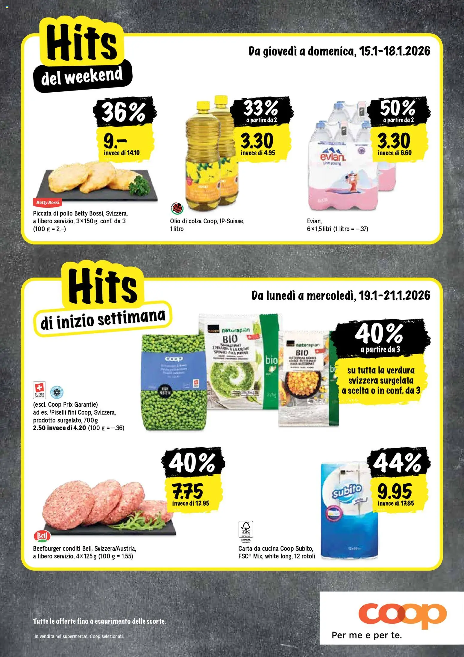 Coop - Una settimana di azioni – gültig ab 15.01.2026 | Seite: 20 | Produkte: Burger, Creme