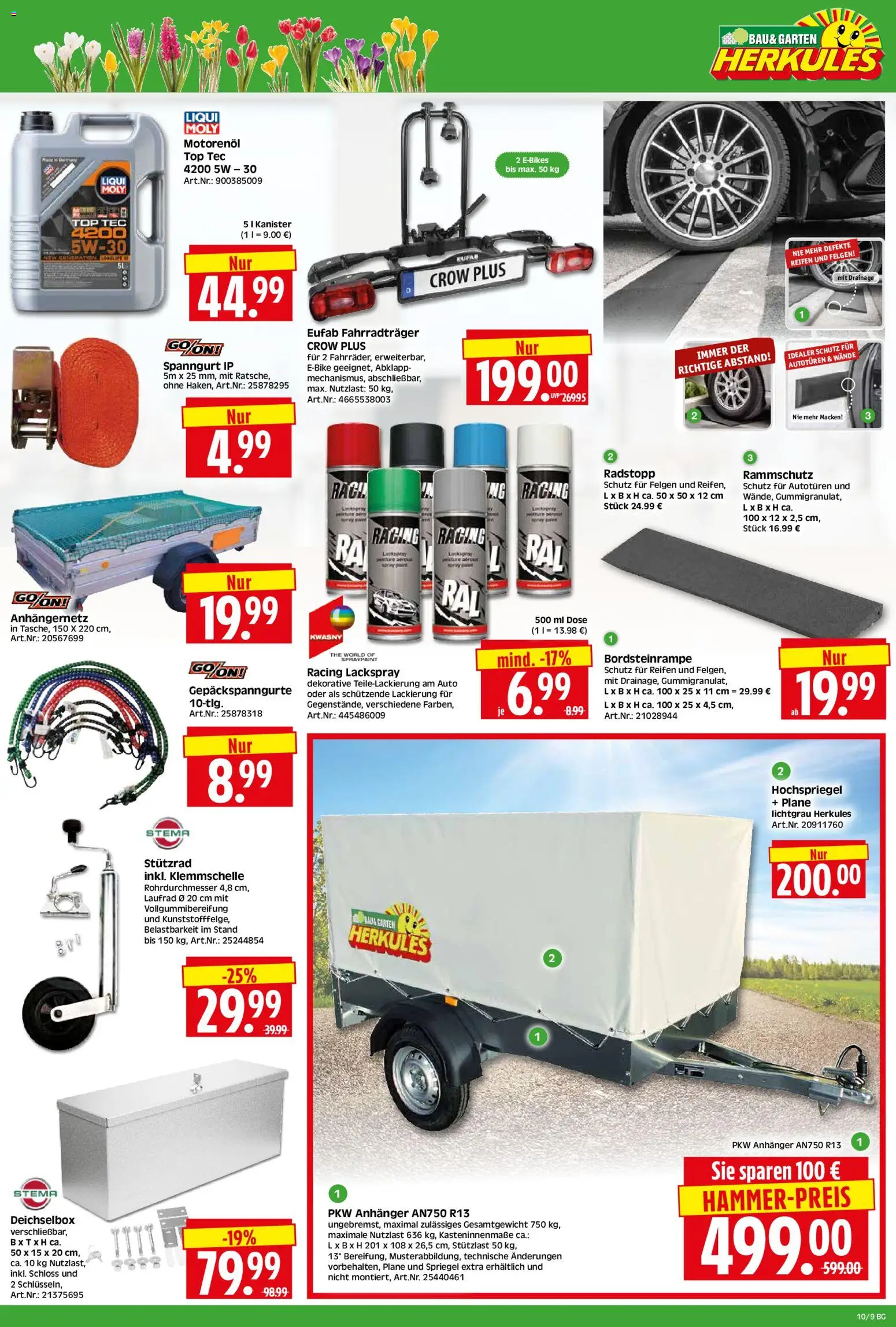 HERKULES Bau & Garten – gültig ab 02.03.2026 | Seite: 9 | Produkte: Top