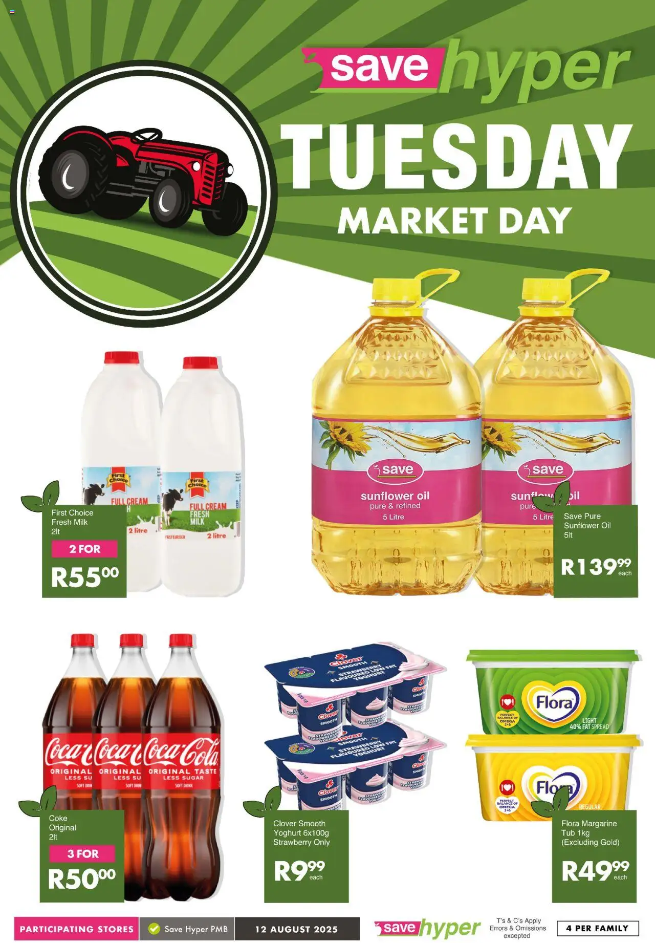 Save Market Day │ valid from 12.08.2025 | Page: 11 | Products: Yoghurt, Cream, Fat spread, Sugar