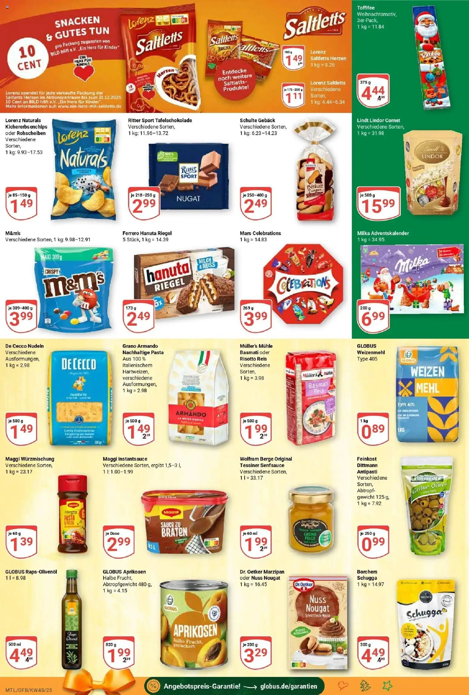 Globus prospekt Maintal-Dörnigheim	 – gültig ab 23.11.2025 | Seite: 16 | Produkte: Mühle, Milka, Toffifee, Reis