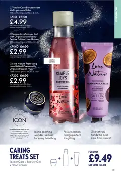 Preview of Oriflame - Offers valid from 03.12.2025 | Page: 131 | Products: Hand cream, Shower gel, Handbag, Cream
