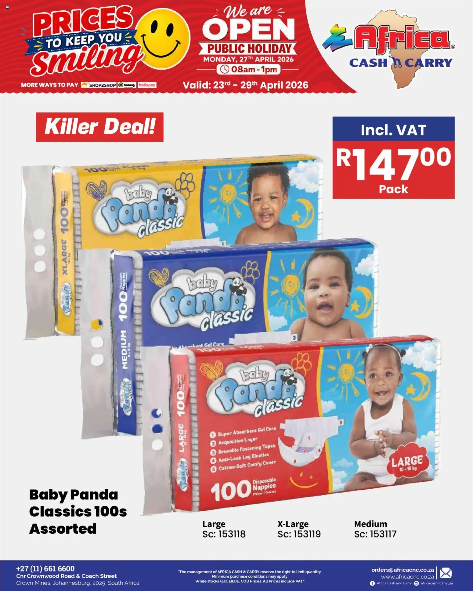 New Africa Cash & Carry catalogue – valid from 23.04.2026 | Page: 36 | Products: Cover