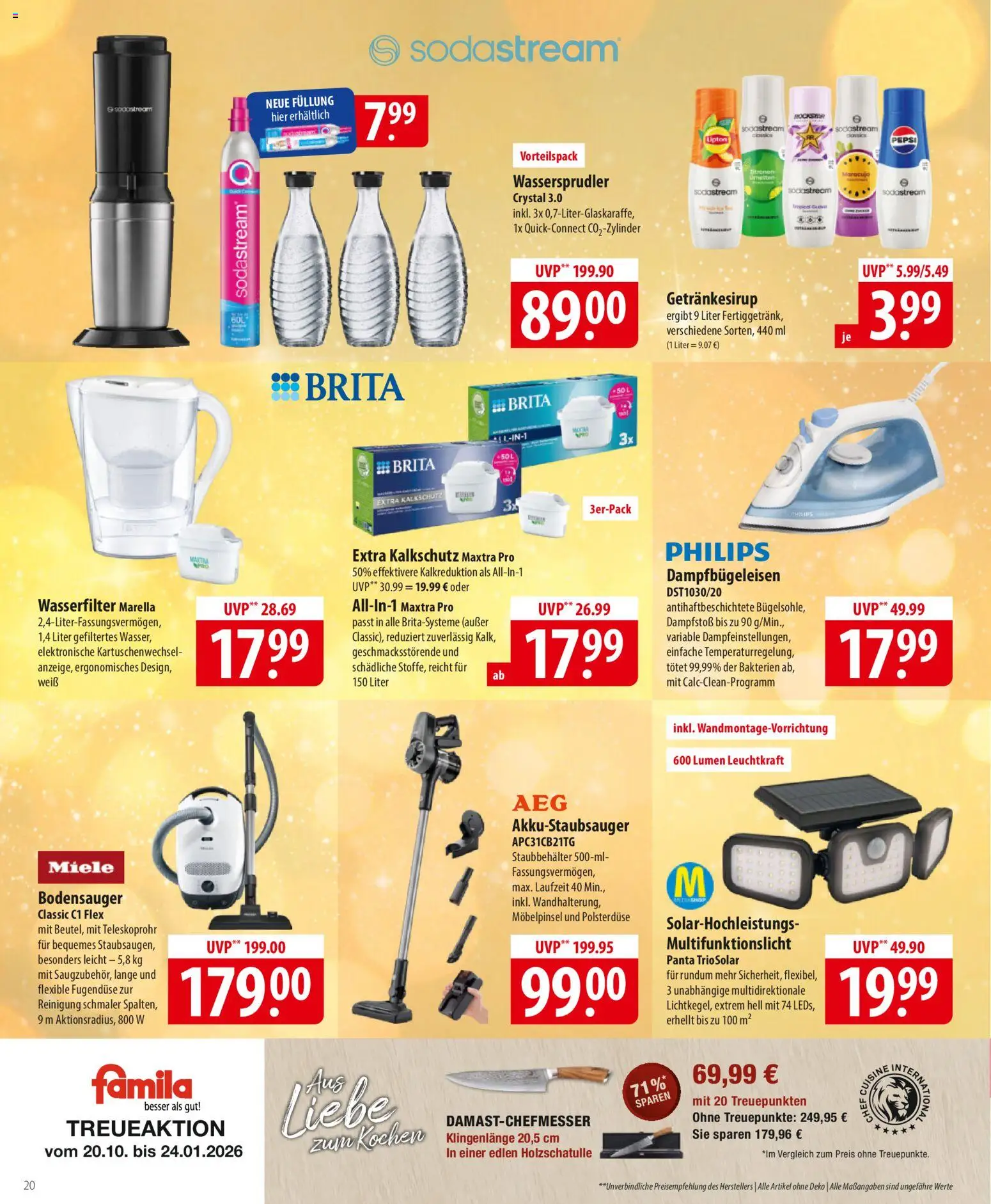 Famila Prospekt 	 – gültig ab 22.12.2025 | Seite: 20 | Produkte: Miele, Philips, Rockstar, Sodastream