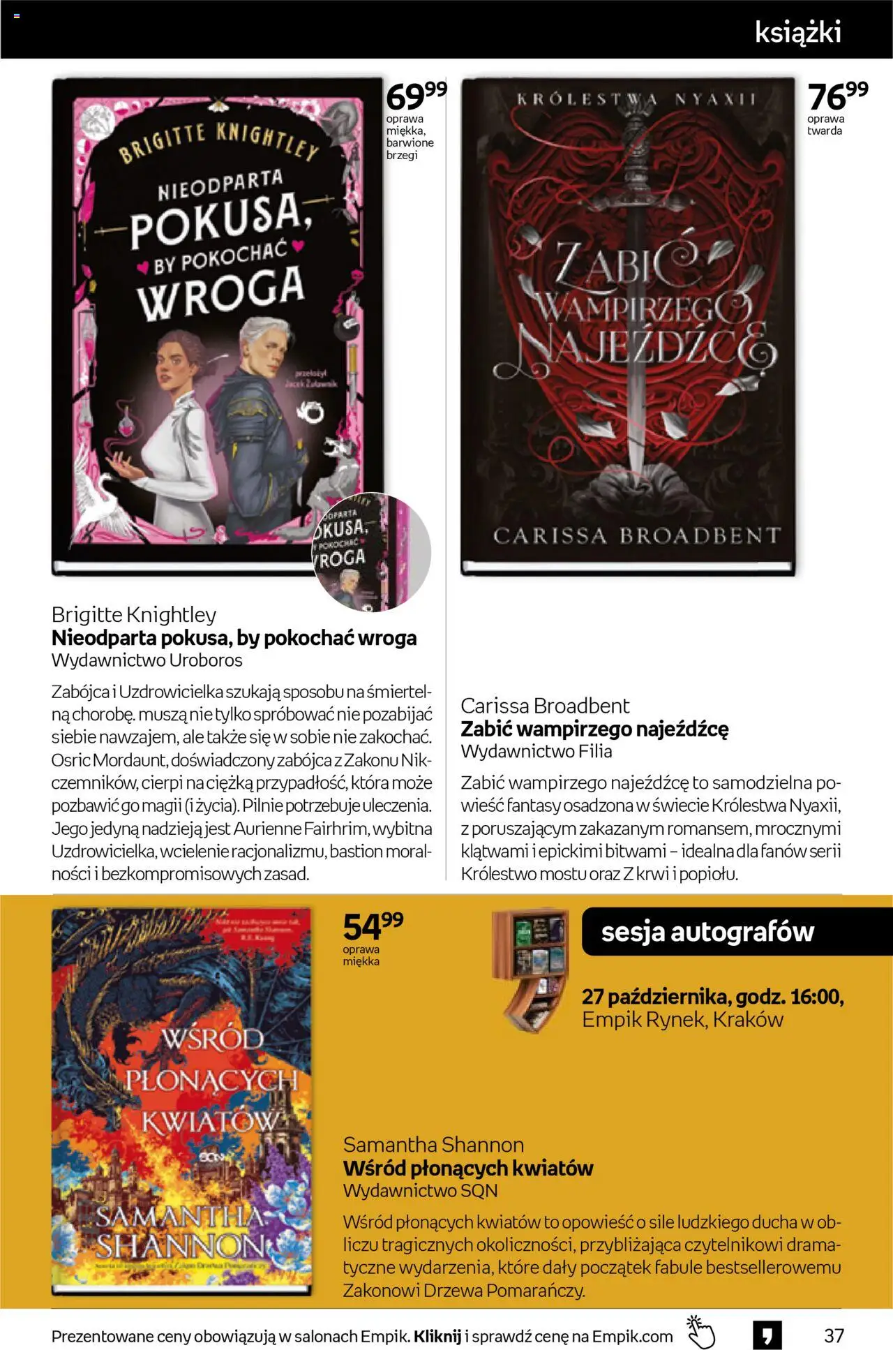 Empik promocje - Tom kultury Książki od 15.10.2025 | Strona: 37 | Produkty: Książki