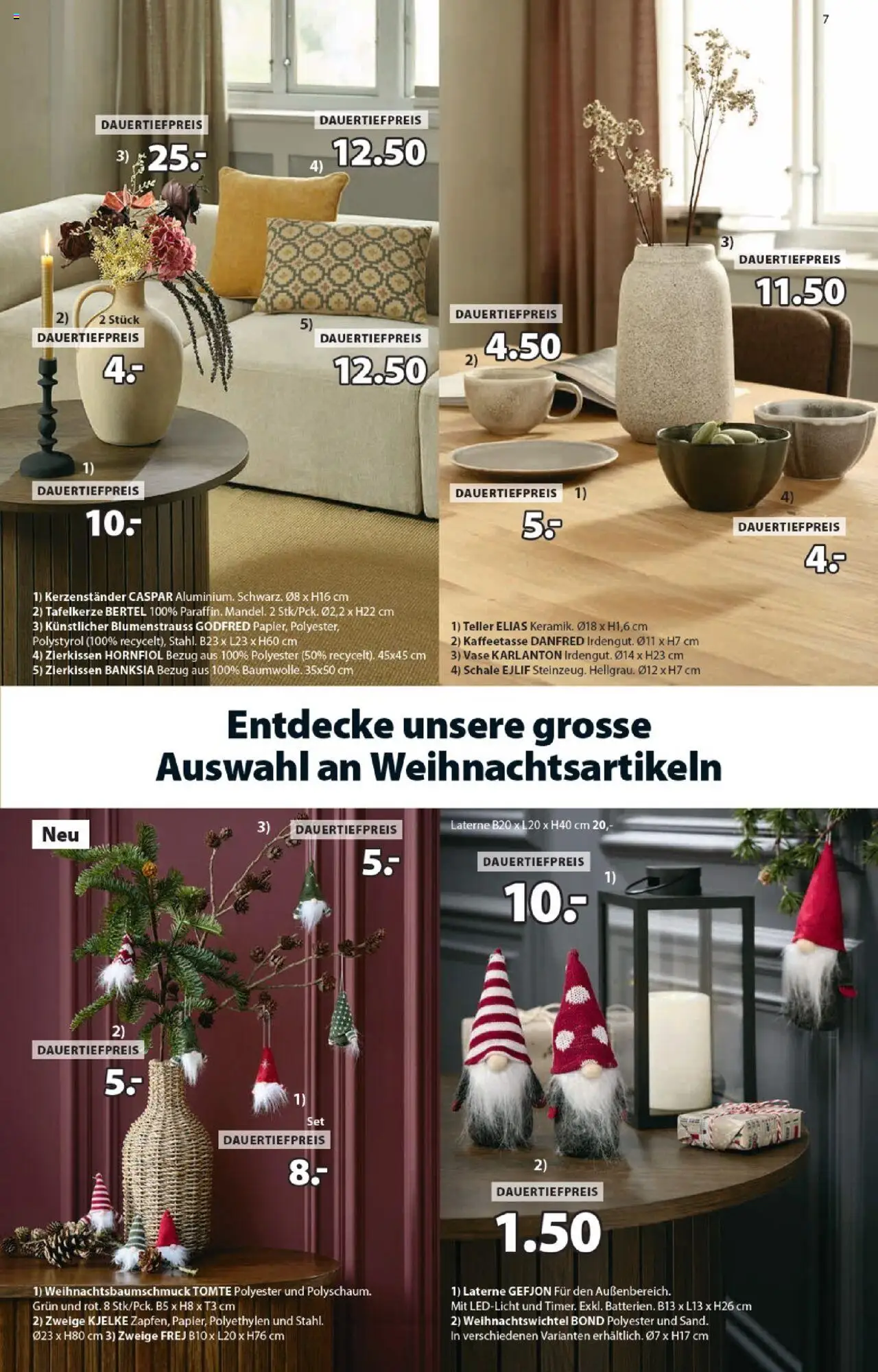 JYSK Aktionen – gültig ab 21.10.2025 | Seite: 7 | Produkte: Vase