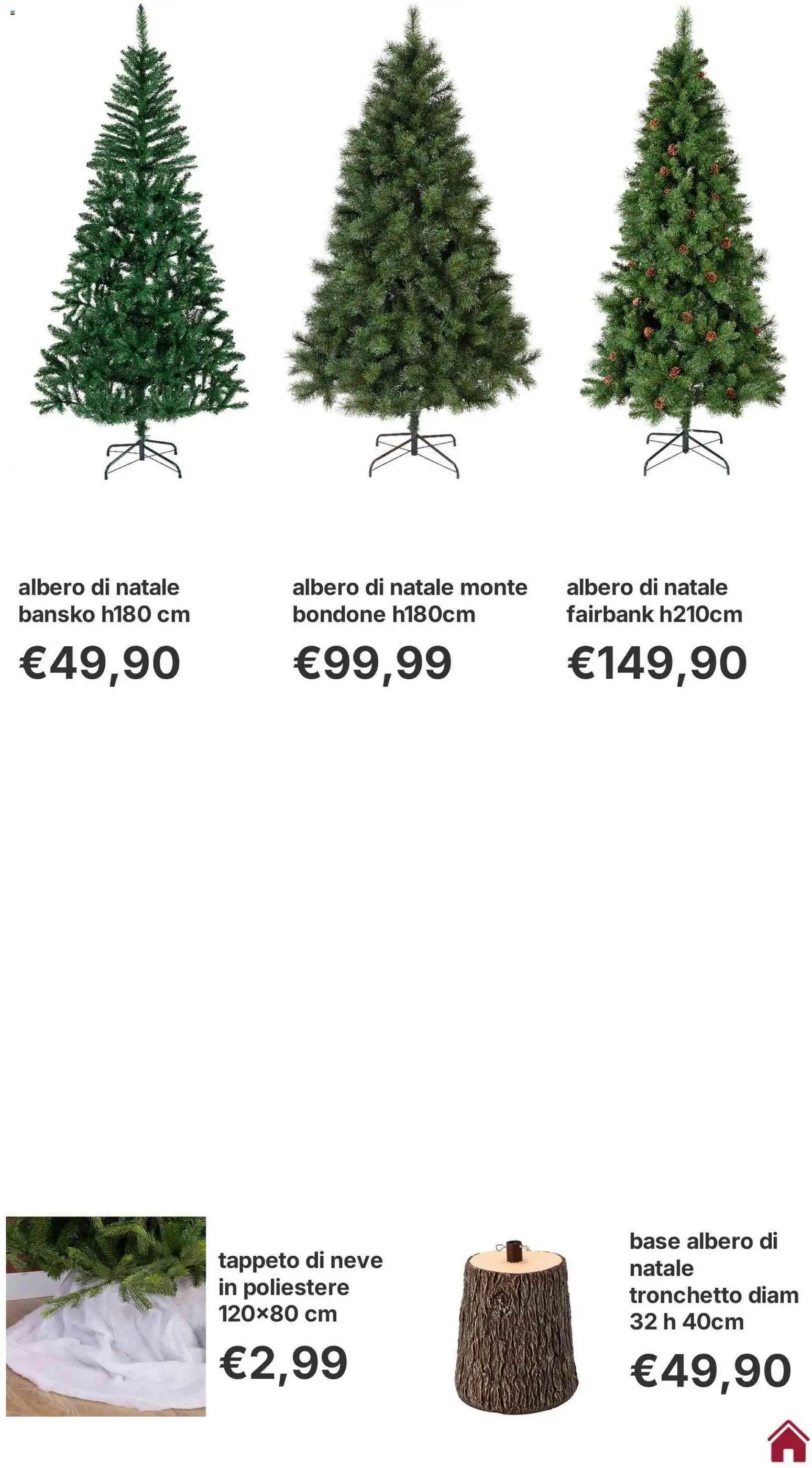 Volantino Brico Center del 12.11.2025 | Pagina: 4 | Prodotti: Albero di natale, Tappeto