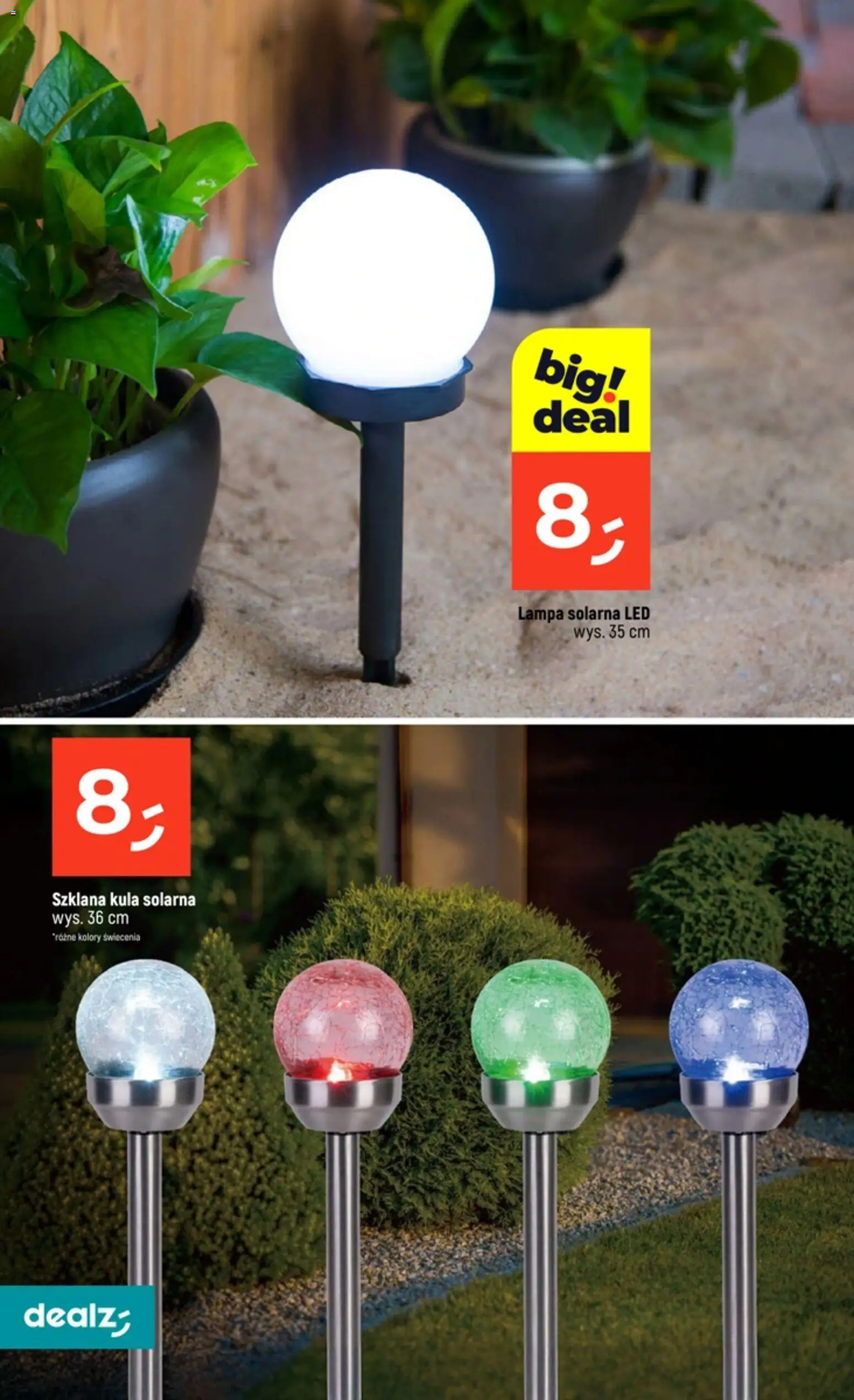 Dealz gazetka - Festiwal lamp solarnych od 16.04.2026 | Strona: 2 | Produkty: Lampa solarna, Lampa