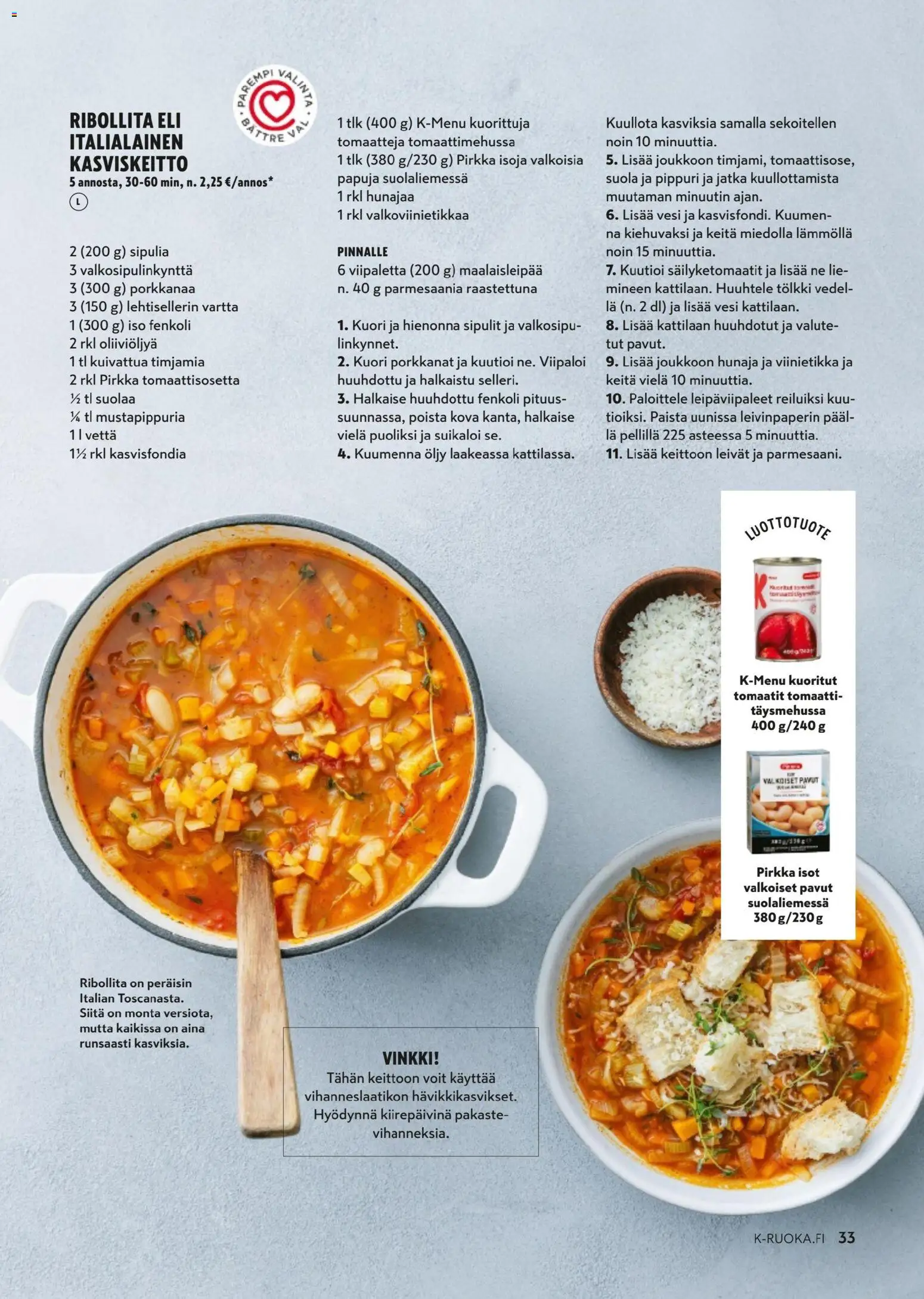 K-Citymarket - K-Ruoka – voimassa 03.12.2025 alkaen | Sivu: 33 | Tuotteet: Pavut, Öljy, Fenkoli, Pippuri