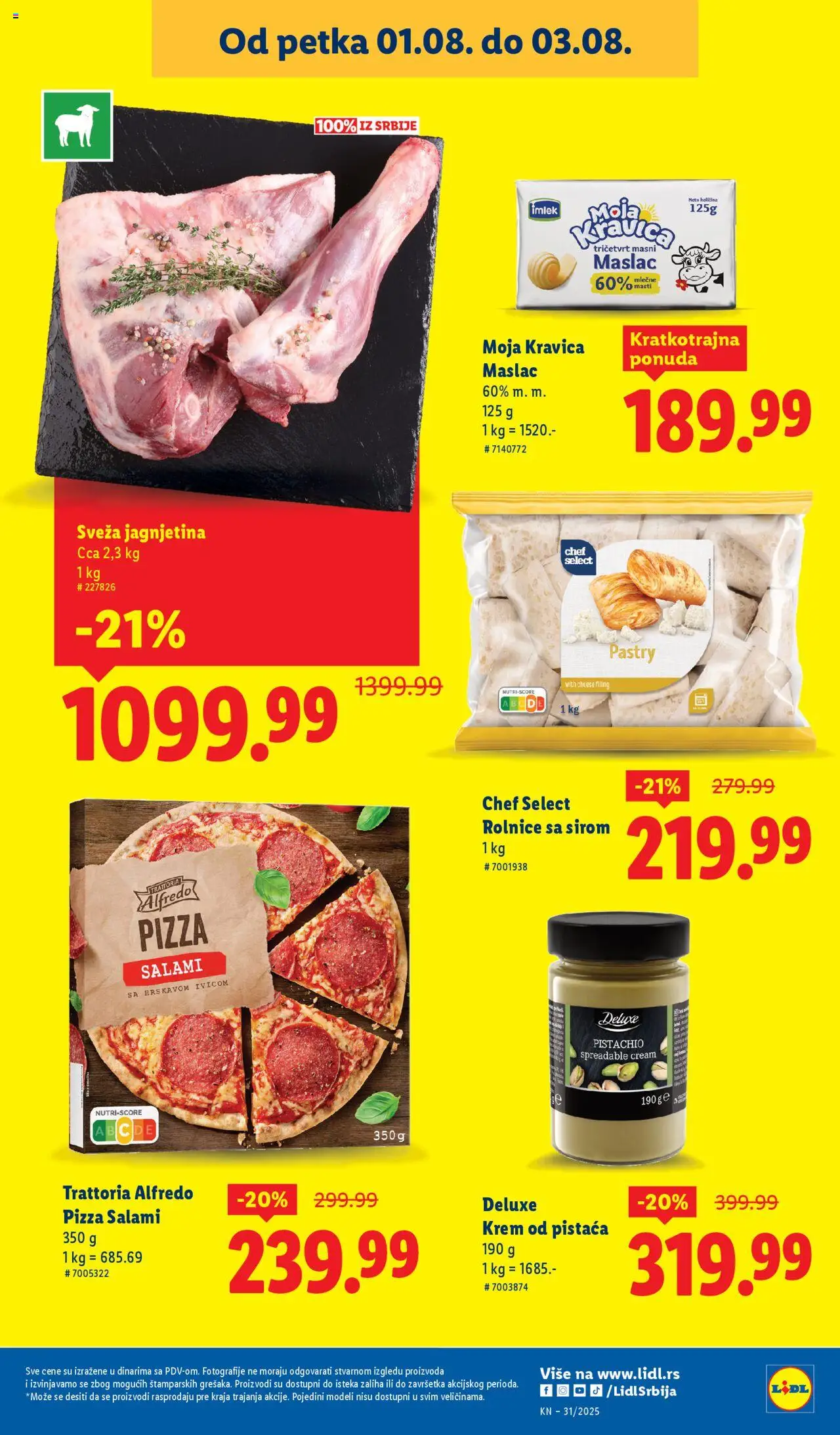 Lidl katalog - važi od 31.07.2025 | Strana: 15 | Proizvode: Maslac, Moja kravica
