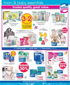 Clicks Specials │ valid from 22.07.2025 | Page: 55 | Products: Pads, Milk, Syrup, Sugar