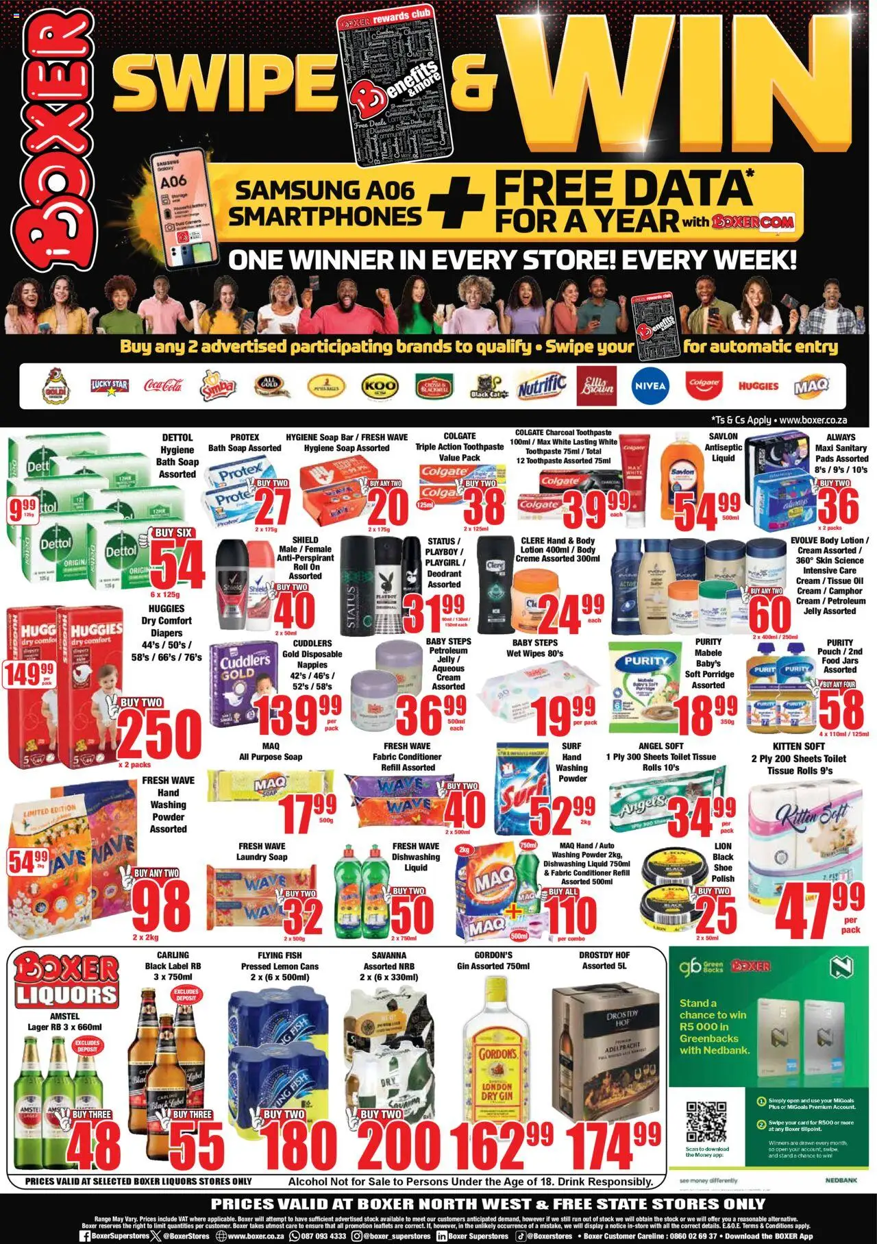 New Boxer catalogue – valid from 09.10.2025 | Page: 8 | Products: Bath, Body cream, Washing powder, Lemon