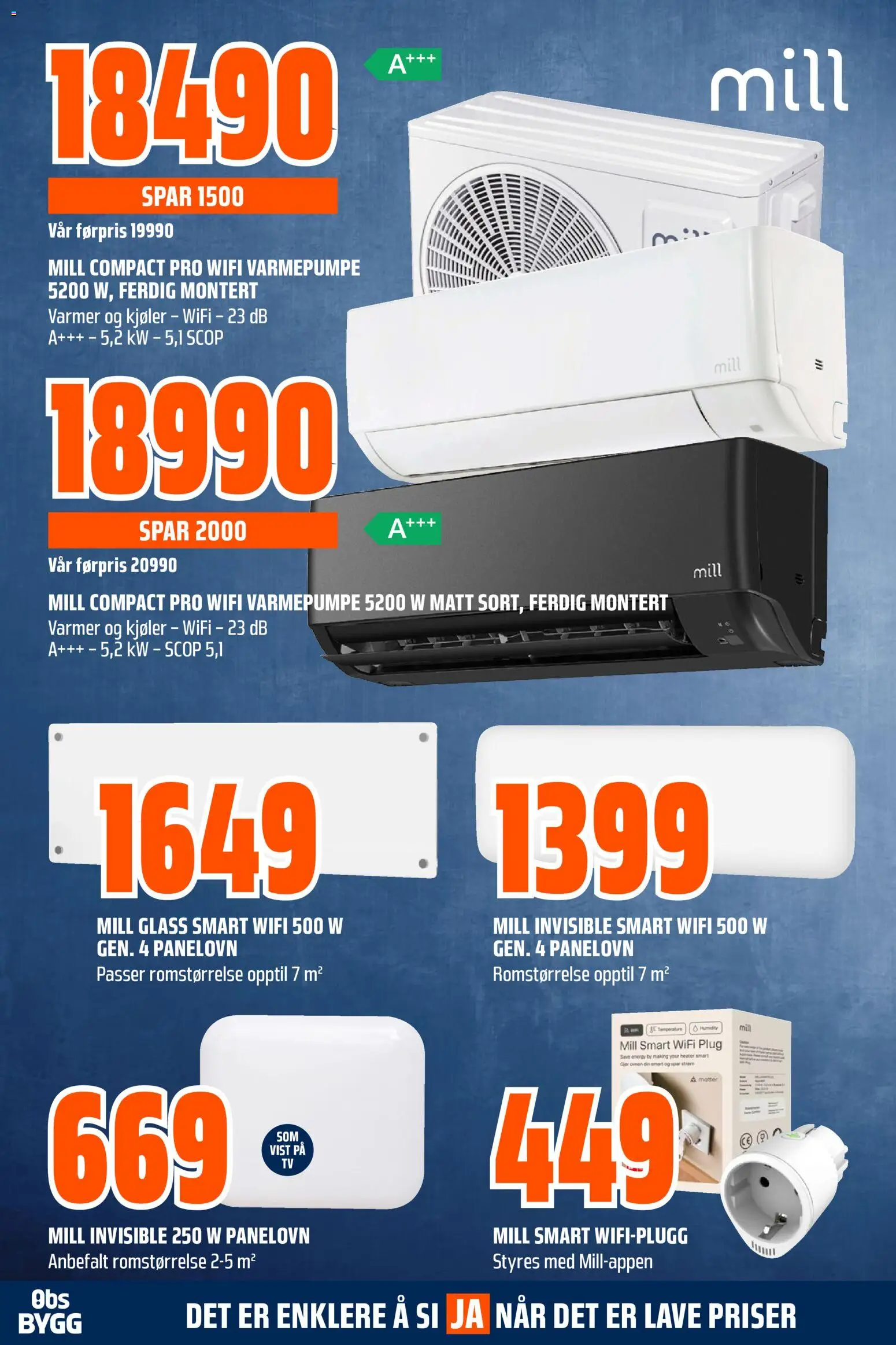 {H1} | Side: 11 | Produkter: Varmepumpe, Panelovn, Glass