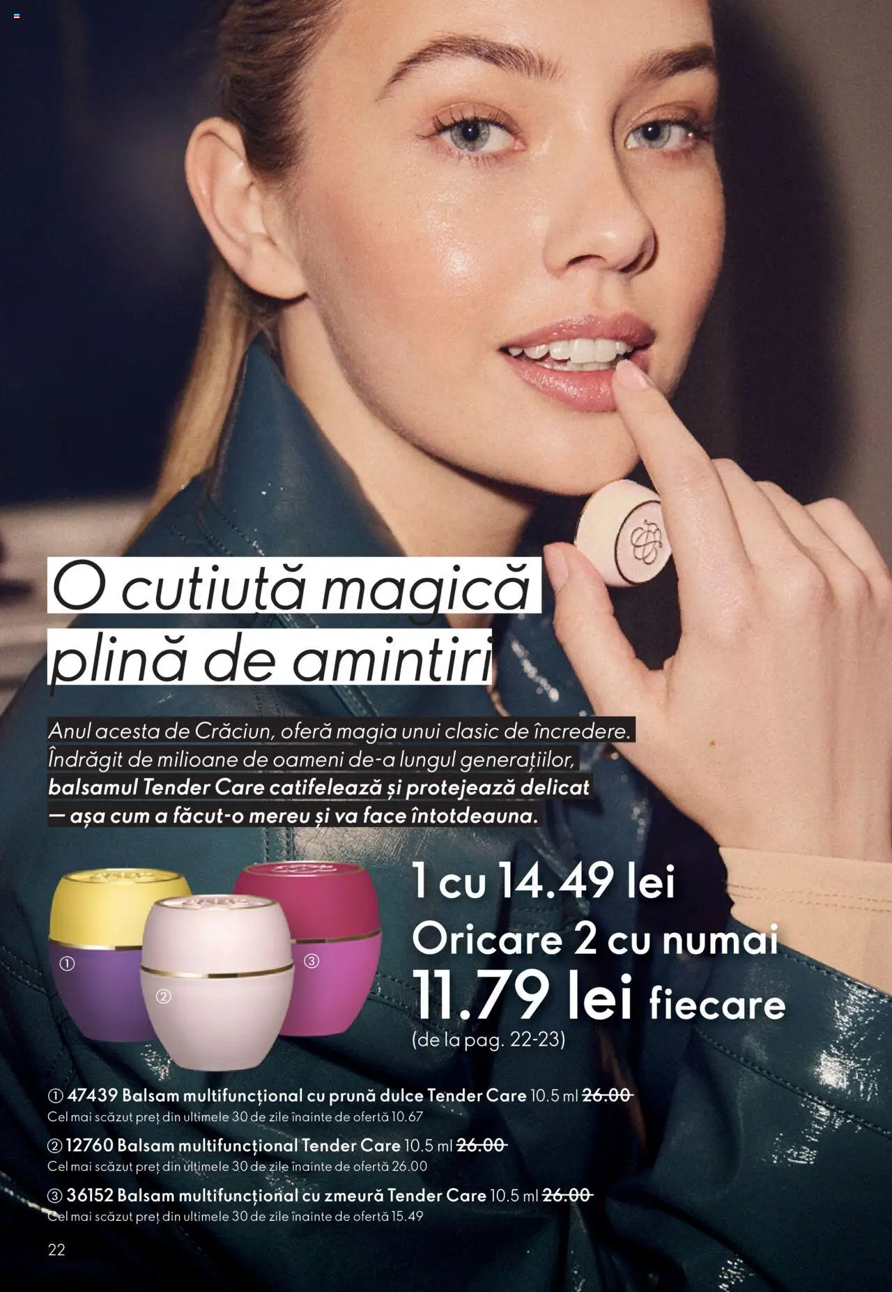 Noul catalog Oriflame – valabil de la 12.11.2025 | Pagină: 22 | Produse: Zmeură, Balsam