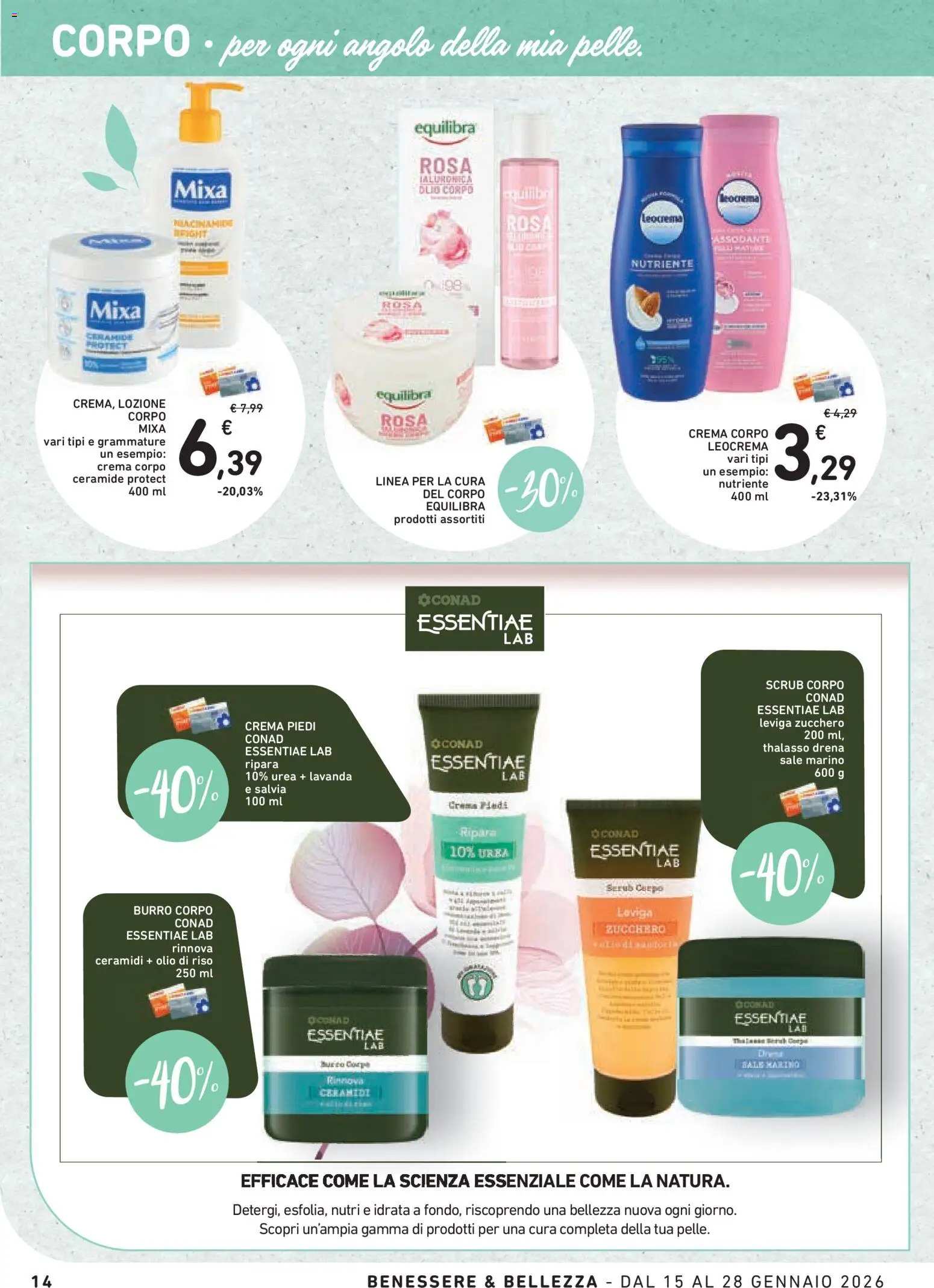 Volantino Conad del 15.01.2026 | Pagina: 14 | Prodotti: Riso, Sale, Olio, Burro