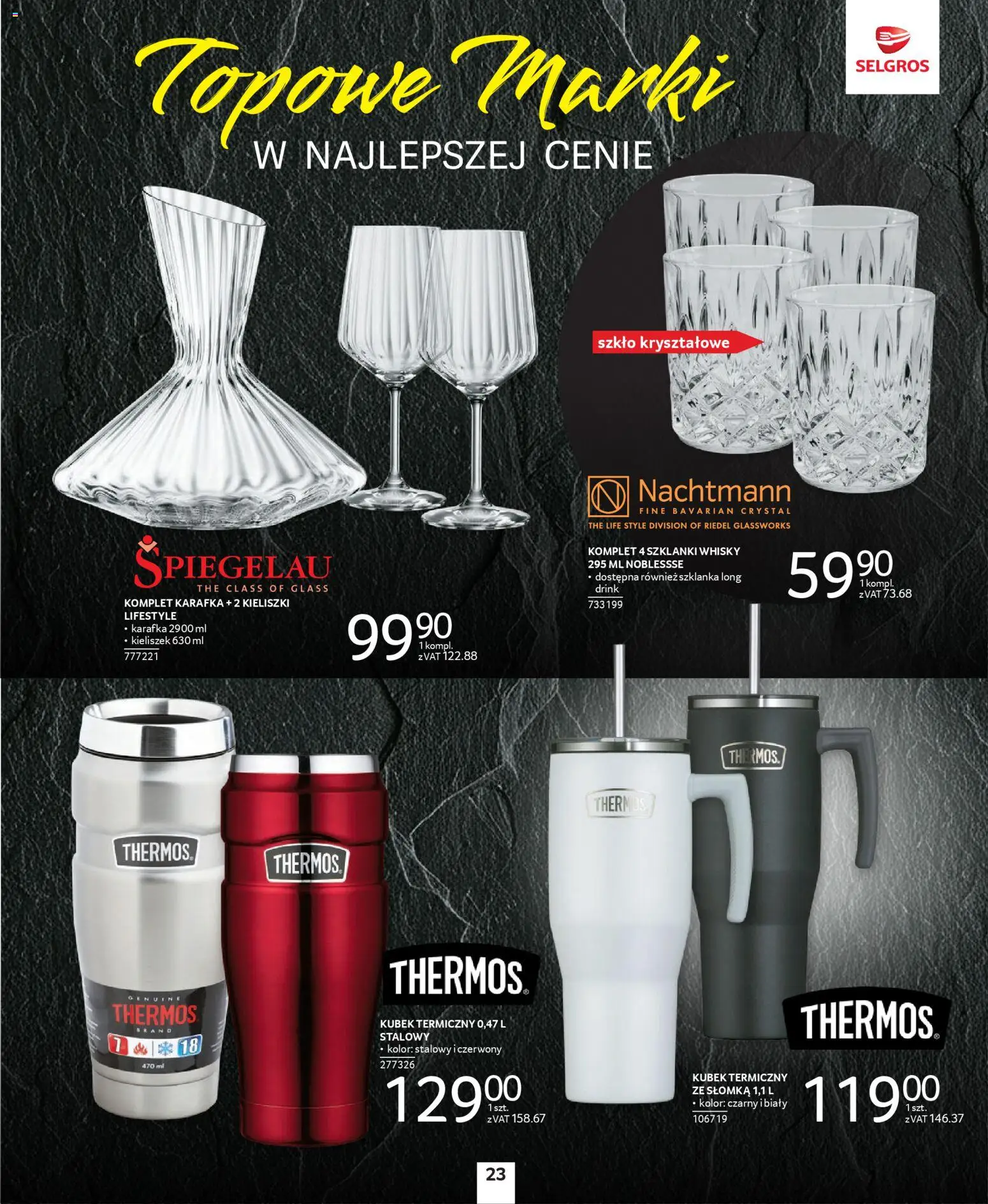 Selgros cash&carry Gazetka - Premium od 04.12.2025 | Strona: 10 | Produkty: Szklanka, Szklanki, Whisky