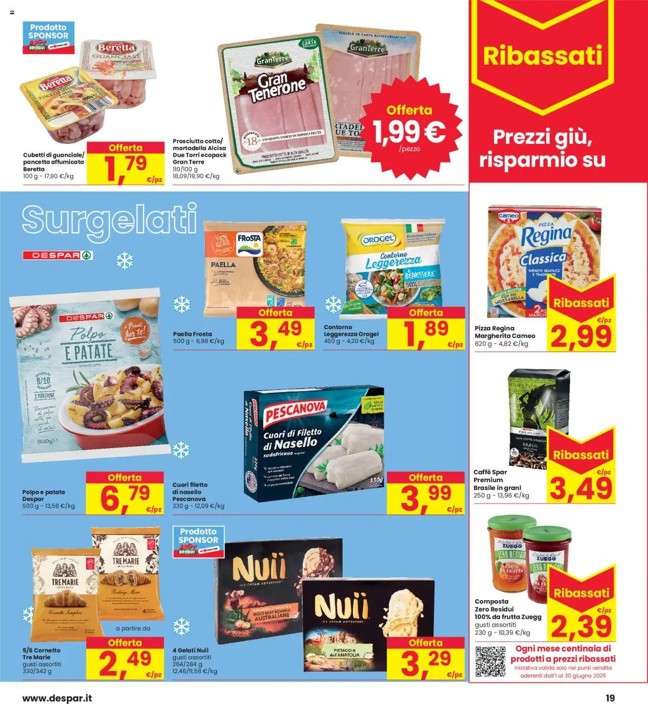 Volantino Interspar del 05.06.2025 | Pagina: 19 | Prodotti: Tè, Mortadella, Pistacchi, Nasello