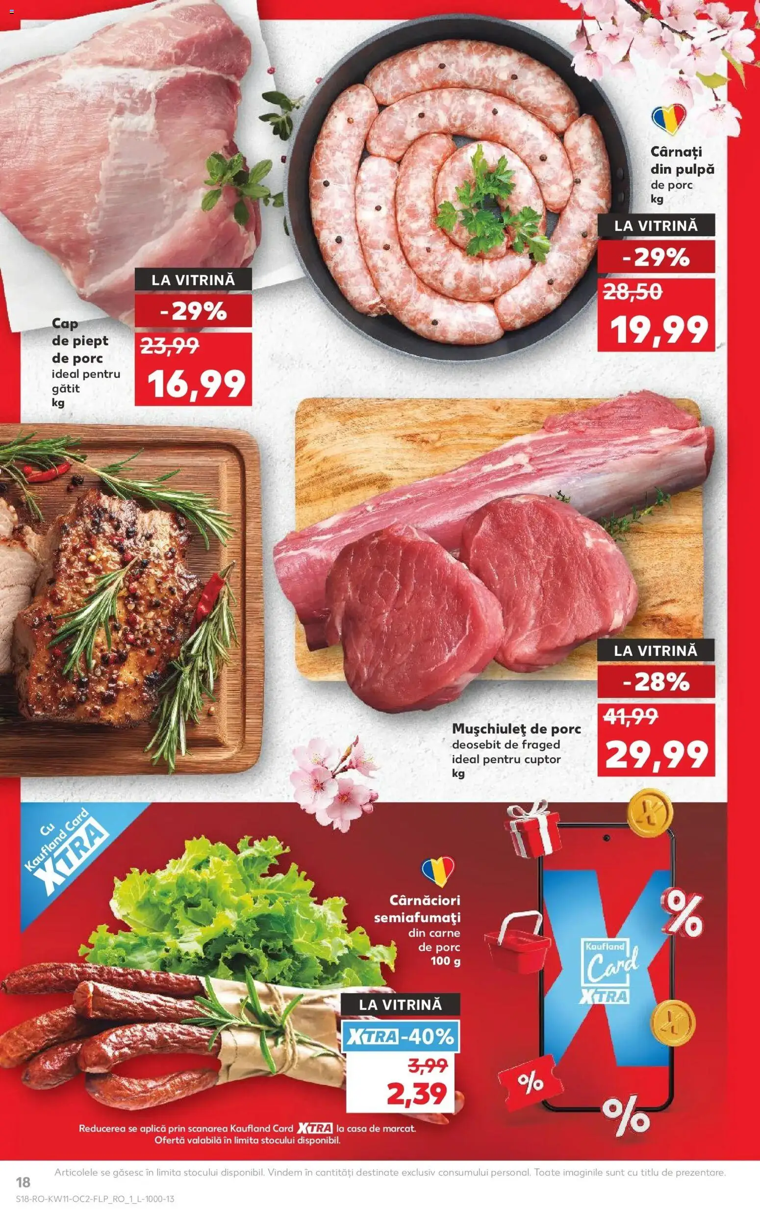 Noul catalog Kaufland – valabil de la 11.03.2026 | Pagină: 18 | Produse: Cuptor, Vitrină, Carne De Porc, Cârnați