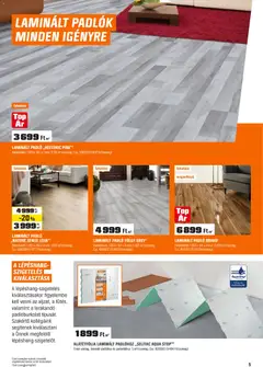 OBI Akciós újság - amely érvényes a következő dátumtól: 30.12.2025 | Oldal: 5 | Termékek: Laminált padló