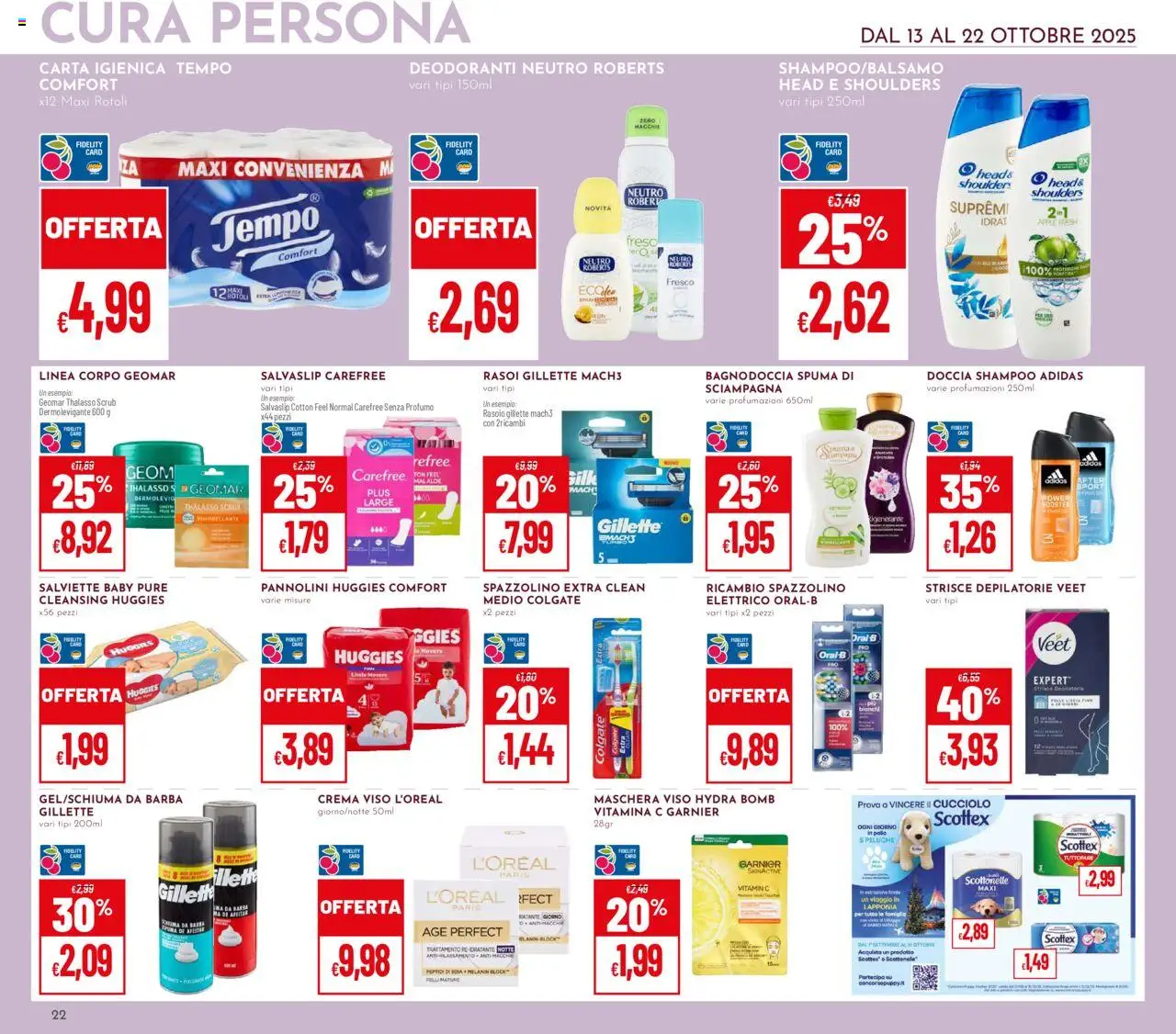 Volantino Pan del 13.10.2025 | Pagina: 22 | Prodotti: Crema, Maschera, Peluche, Scrub