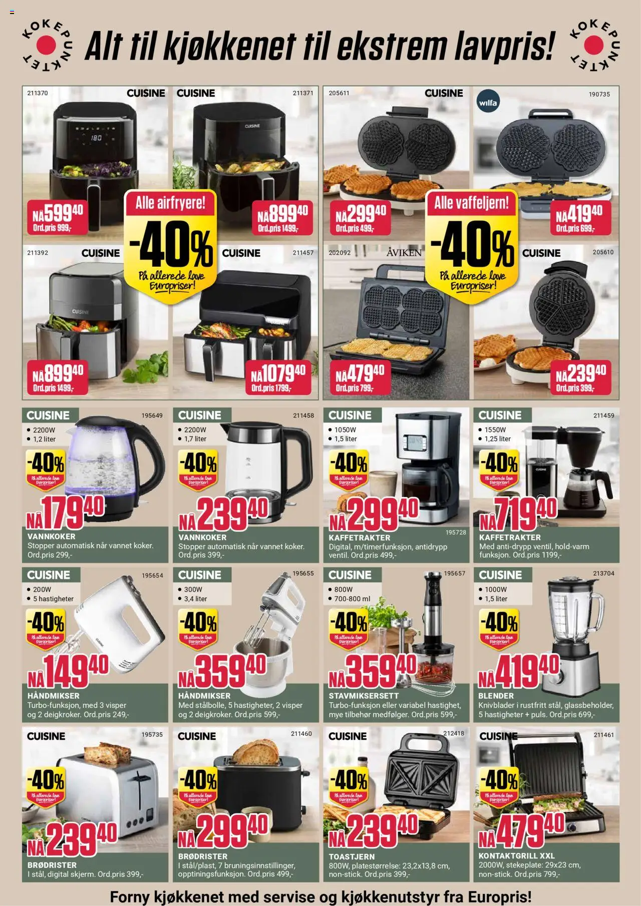  | Side: 9 | Produkter: Kaffetrakter, Vannkoker, Parmesan râpé, Blender