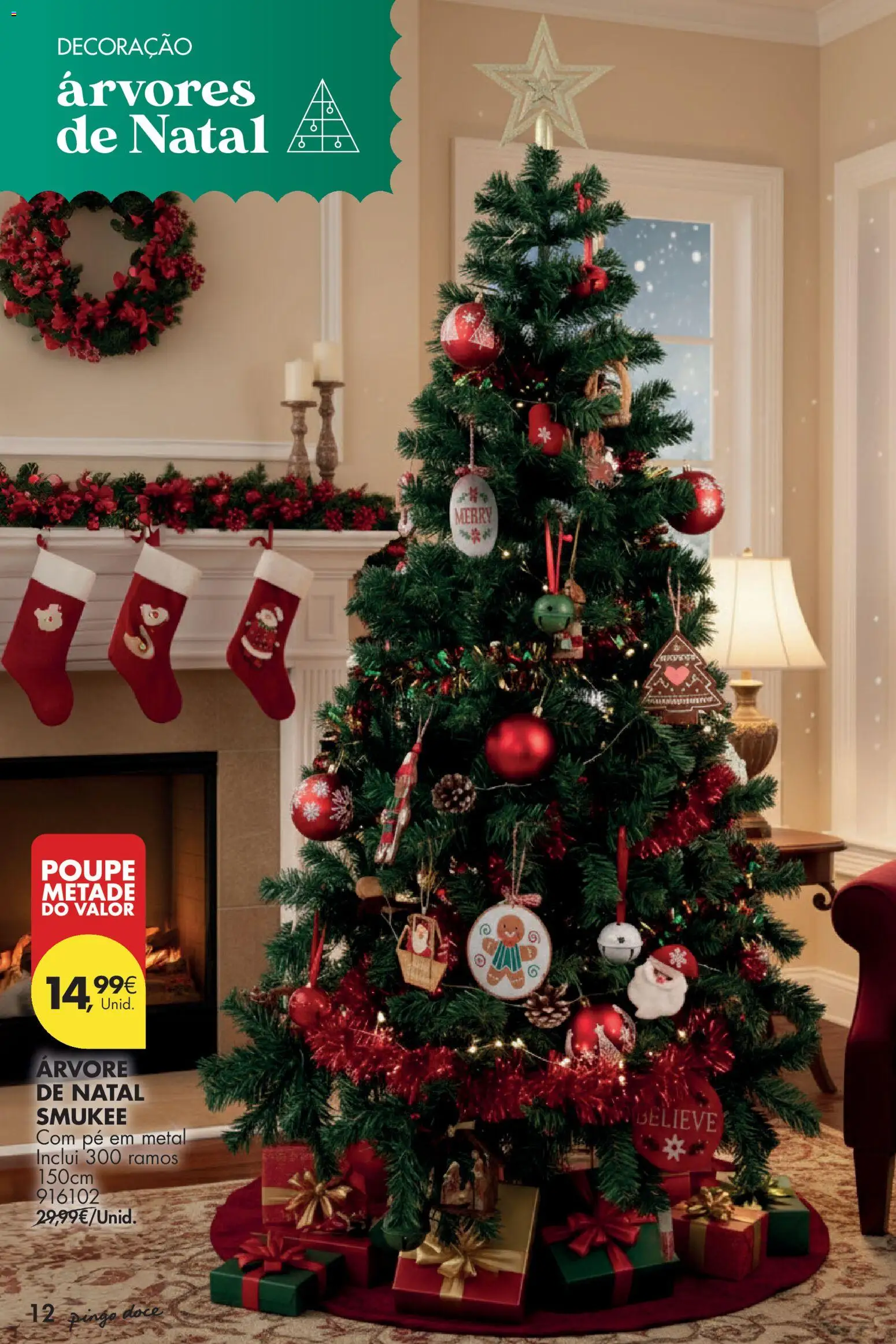 Pingo Doce - Natal │ válido de 11.11.2025 | Página: 12 | Produtos: Árvore de natal
