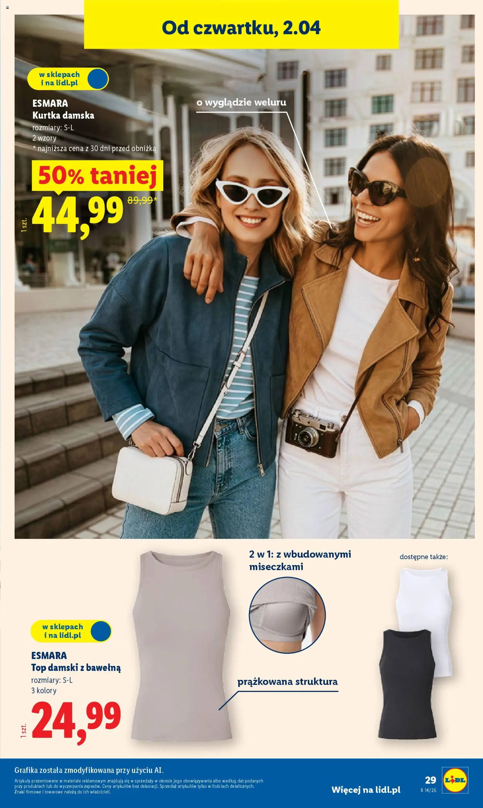 Lidl Katalog od 30.03.2026 | Strona: 33 | Produkty: Kurtka, Top