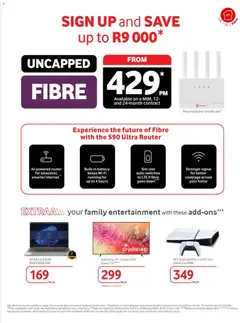 Vodacom specials catalogue – valid from 09.12.2025 | Page: 13 | Products: Router, Cable, TV, Battery