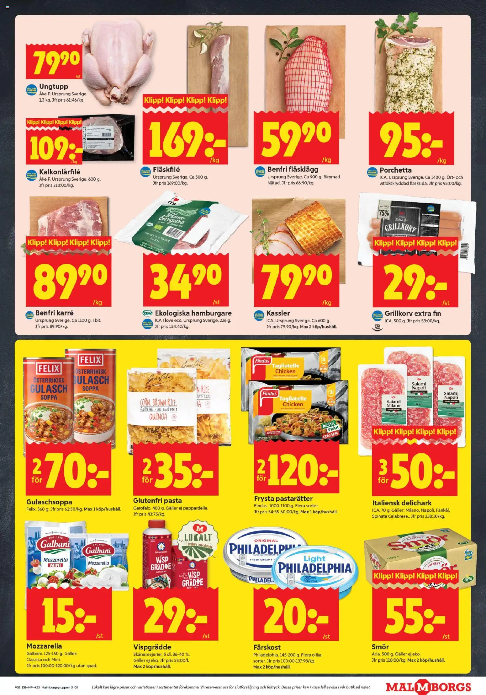 ICA Kvantum reklamblad aktuell från 26.01.2026 | Sida: 5 | Produkter: Visp, Hamburgare, Smör, Soppa