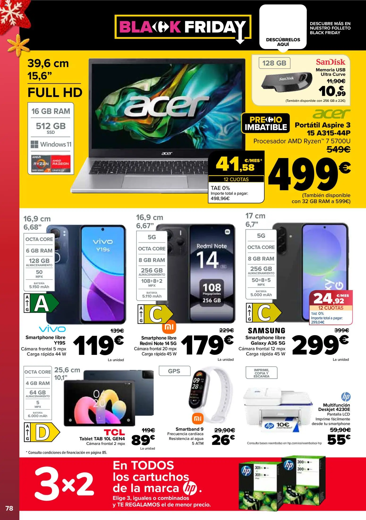 Carrefour folleto │ válido desde el 25.11.2025 | Página: 86 | Productos: Té, Smartphone, USB, Batería