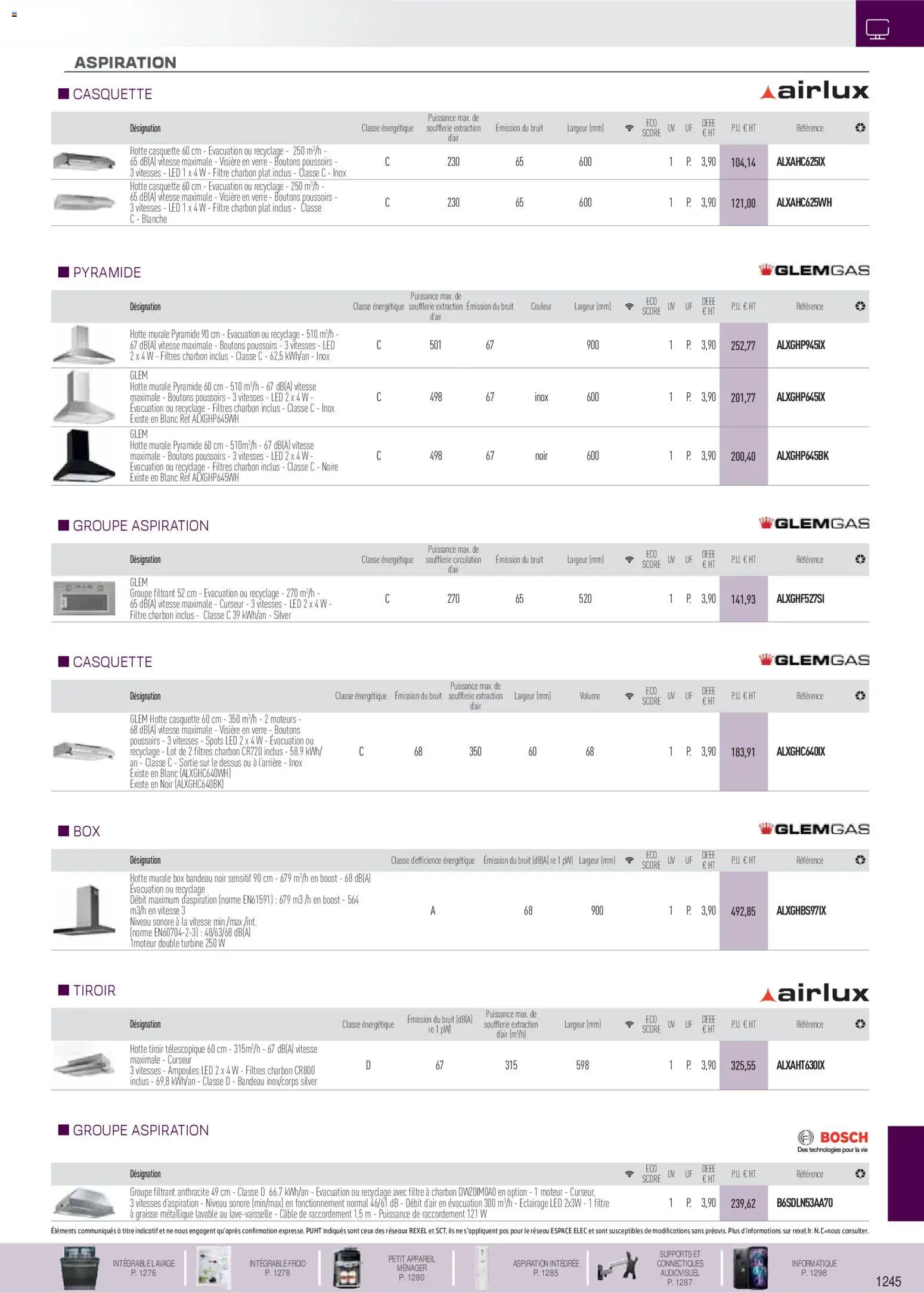 {H1} | Page: 4 | Produits: Filtre, Câble, Casquette