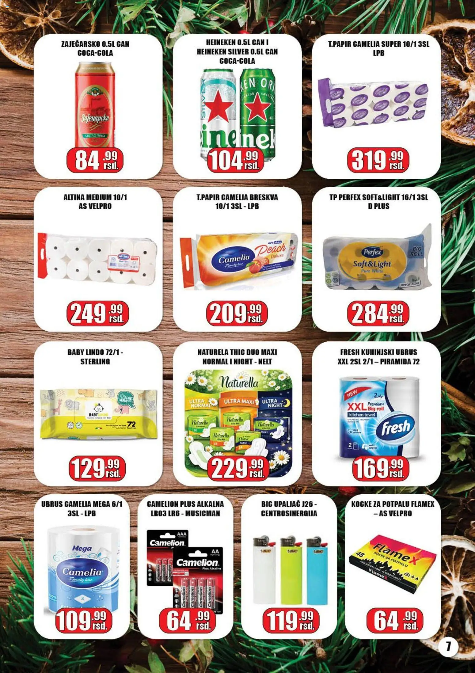 Gala MARKET katalog - važi od 05.01.2026 | Strana: 7 | Proizvode: Heineken, Ubrus, Breskva