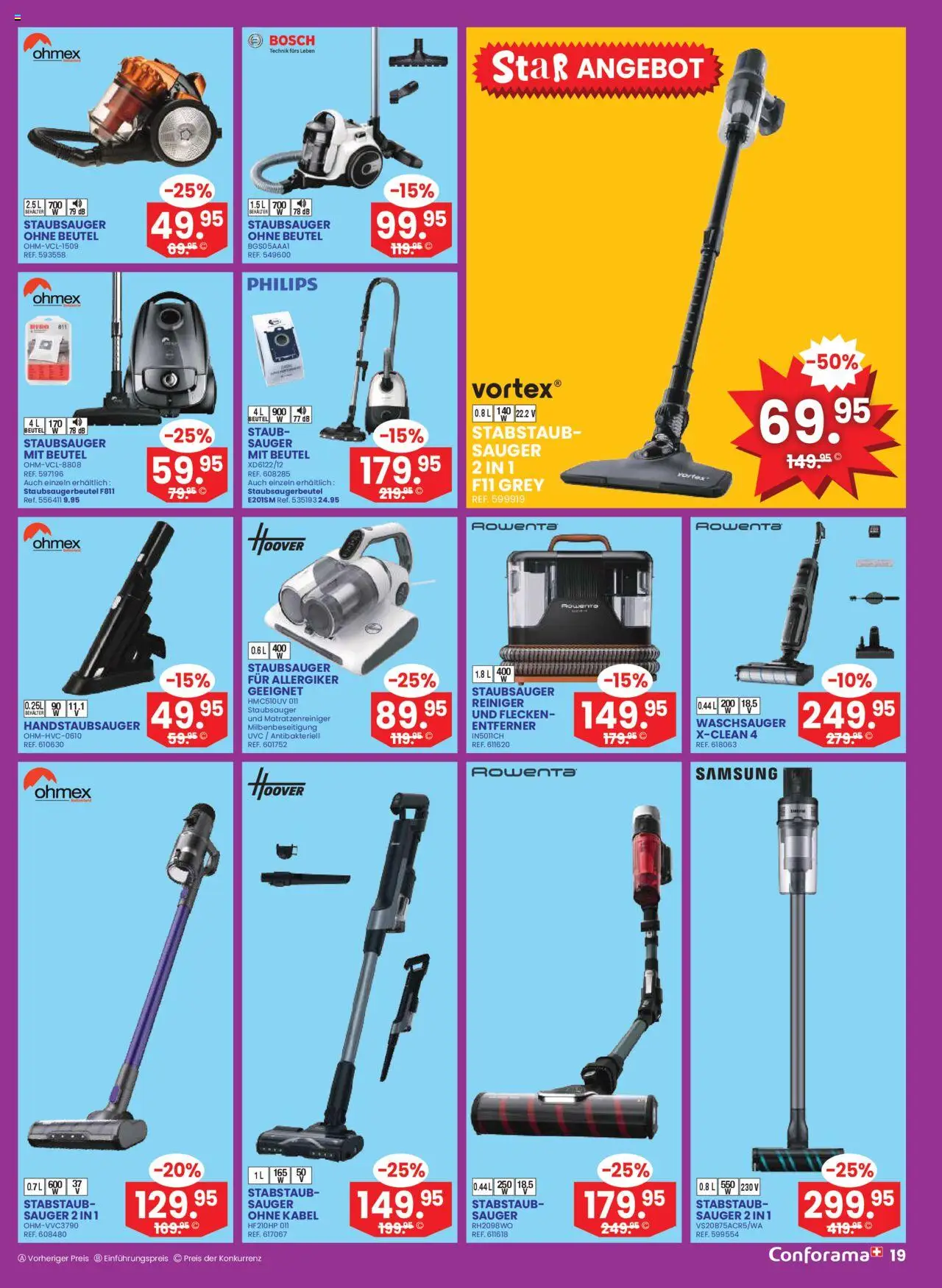 Conforama Aktionen – gültig ab 01.10.2025 | Seite: 19 | Produkte: Kabel, Samsung, Bosch, Philips